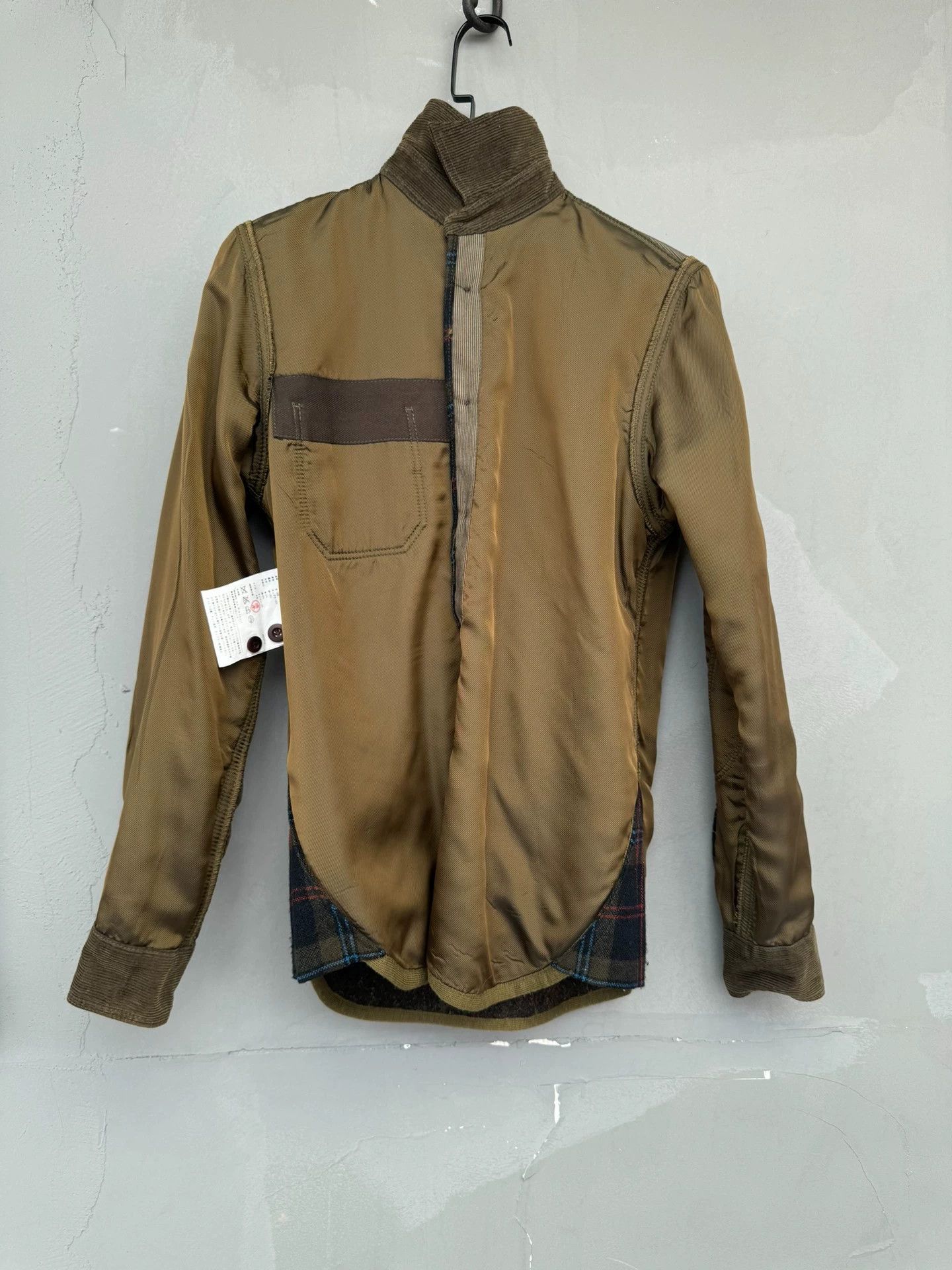 Junya Watanabe JUNYA WATANABE MANBlended wool nylon spliced outdoor shirt Size US XS / EU 42 / 0 - 4 Thumbnail