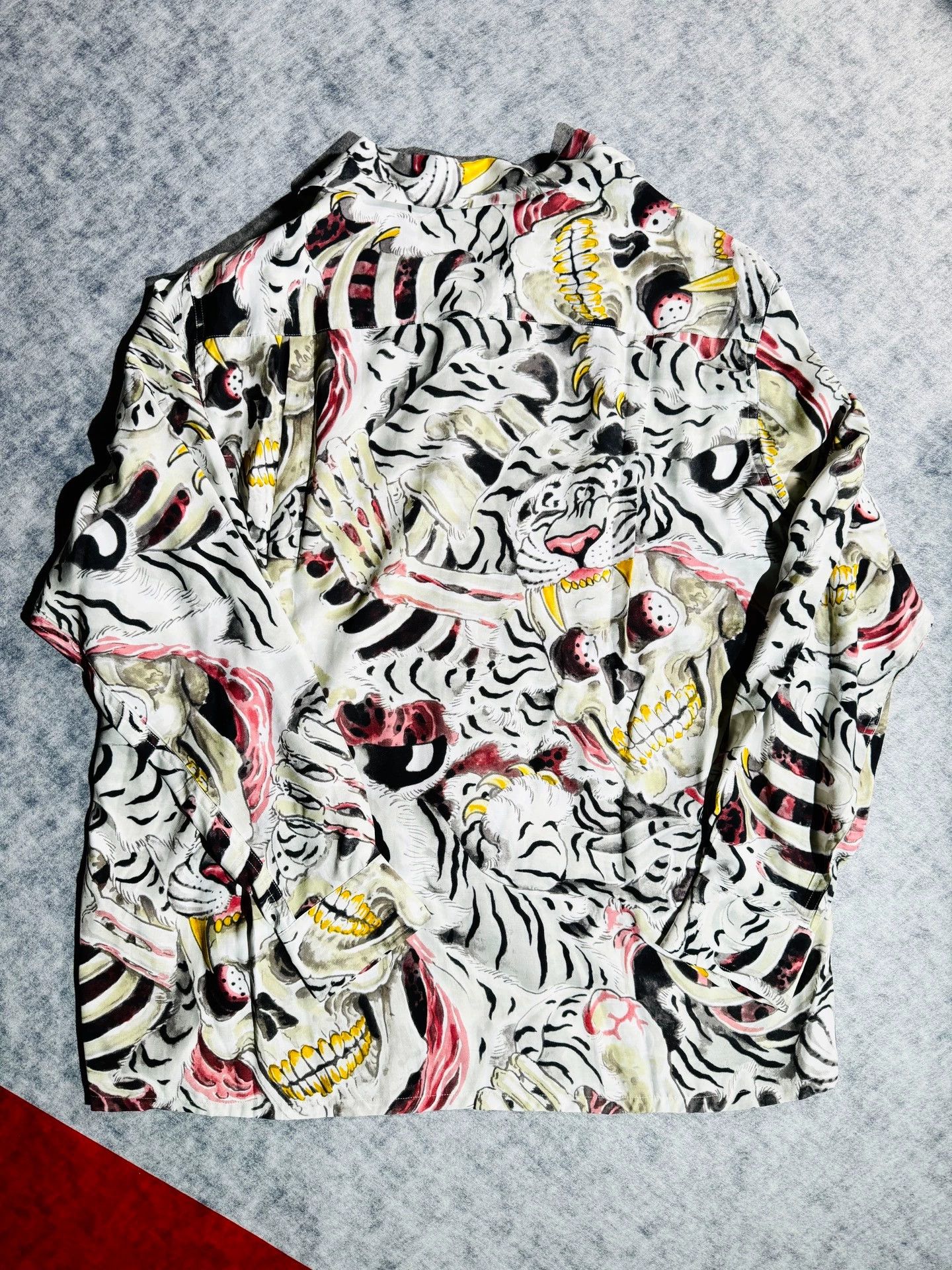 Wacko Maria Wacko Maria Tim Lehi Long Sleeve Shirt Hawaiian Skull Dragon Tiger Size US M / EU 48-50 / 2 - 4 Thumbnail