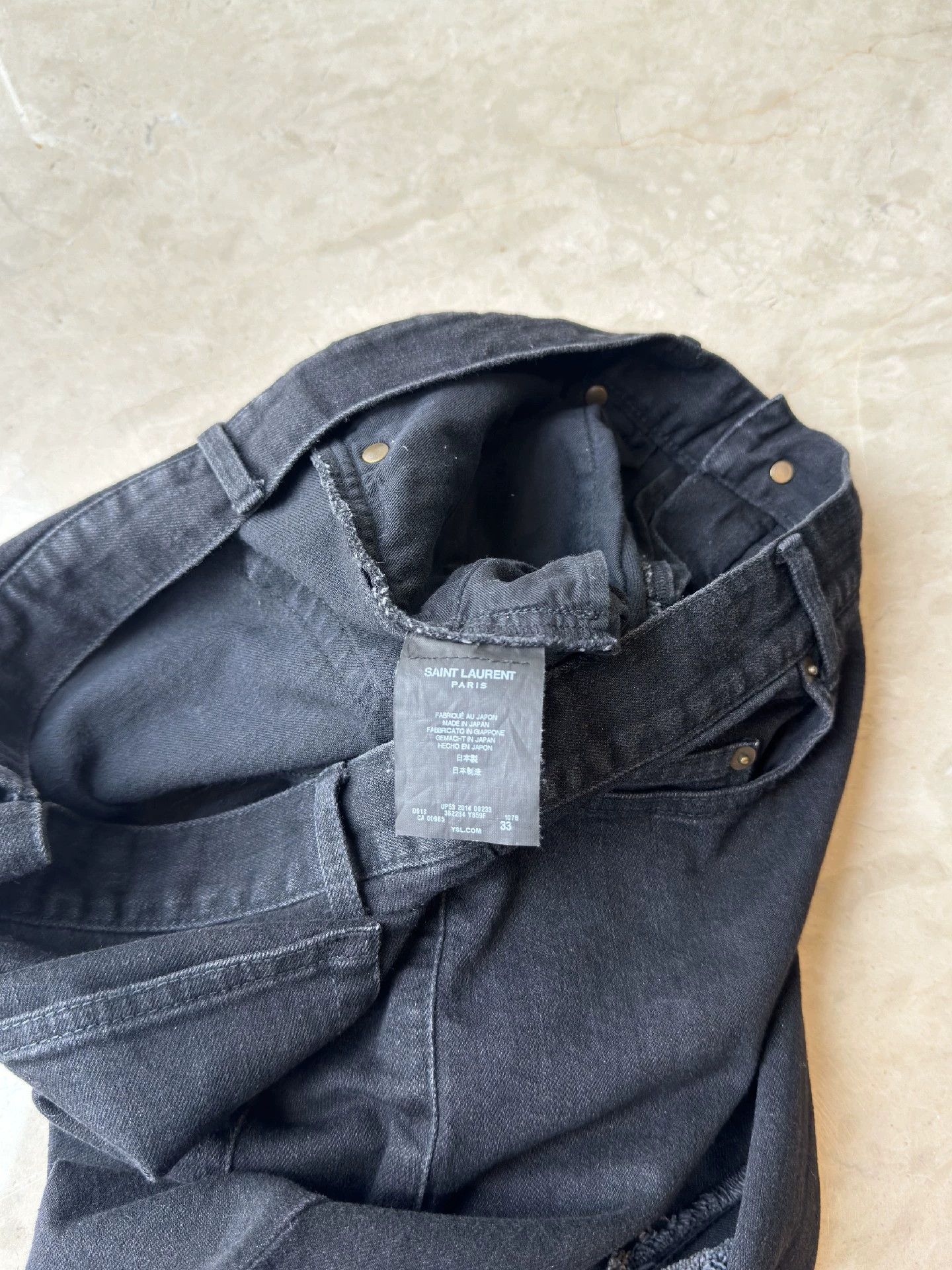 Saint Laurent Paris Saint Laurent Paris Men's ripped jeans Size US 33 - 7 Thumbnail