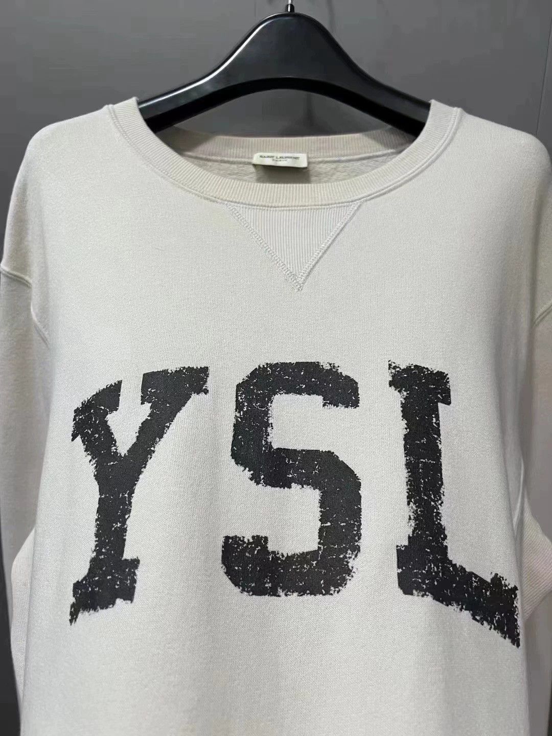 Saint Laurent Paris Saint Laurent Paris Logo ribbed sweatshirt Size US S / EU 44-46 / 1 - 2 Thumbnail