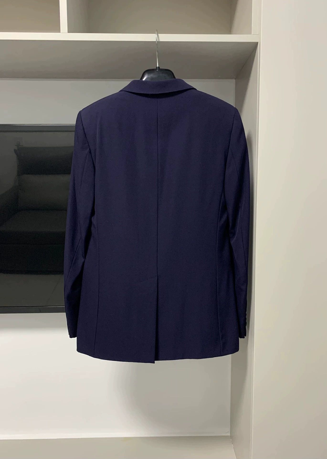 Saint Laurent Paris Saint Laurent Paris Deep blue silk collar suit jacket Size US M / EU 48-50 / 2 - 2 Thumbnail