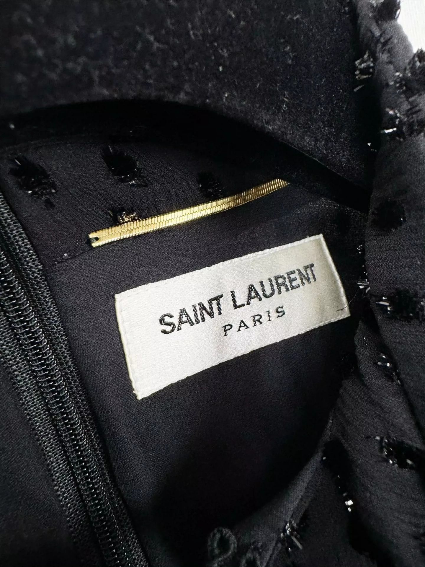 Saint Laurent Paris Saint Laurent Paris Black Knitted Dress Size US 36 / EU 52 - 4 Thumbnail