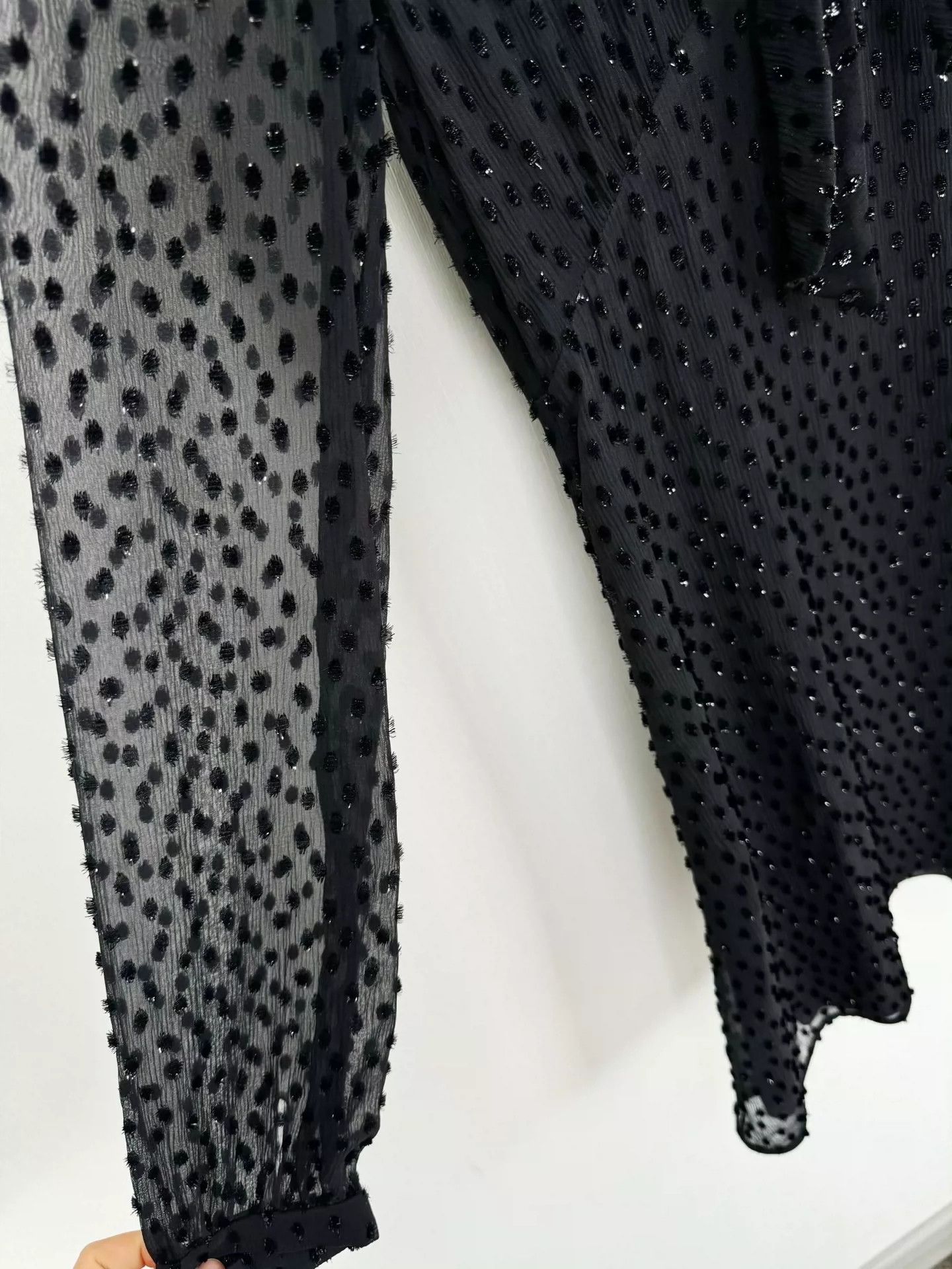 Saint Laurent Paris Saint Laurent Paris Black Knitted Dress Size US 36 / EU 52 - 2 Thumbnail