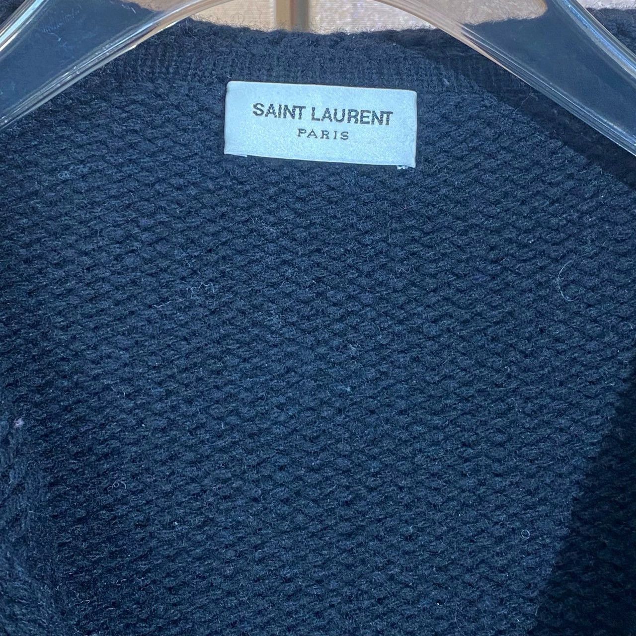 Saint Laurent Paris Saint Laurent Paris Black jacquard sequin knitted sweater cardigan Size US S / EU 44-46 / 1 - 5 Thumbnail