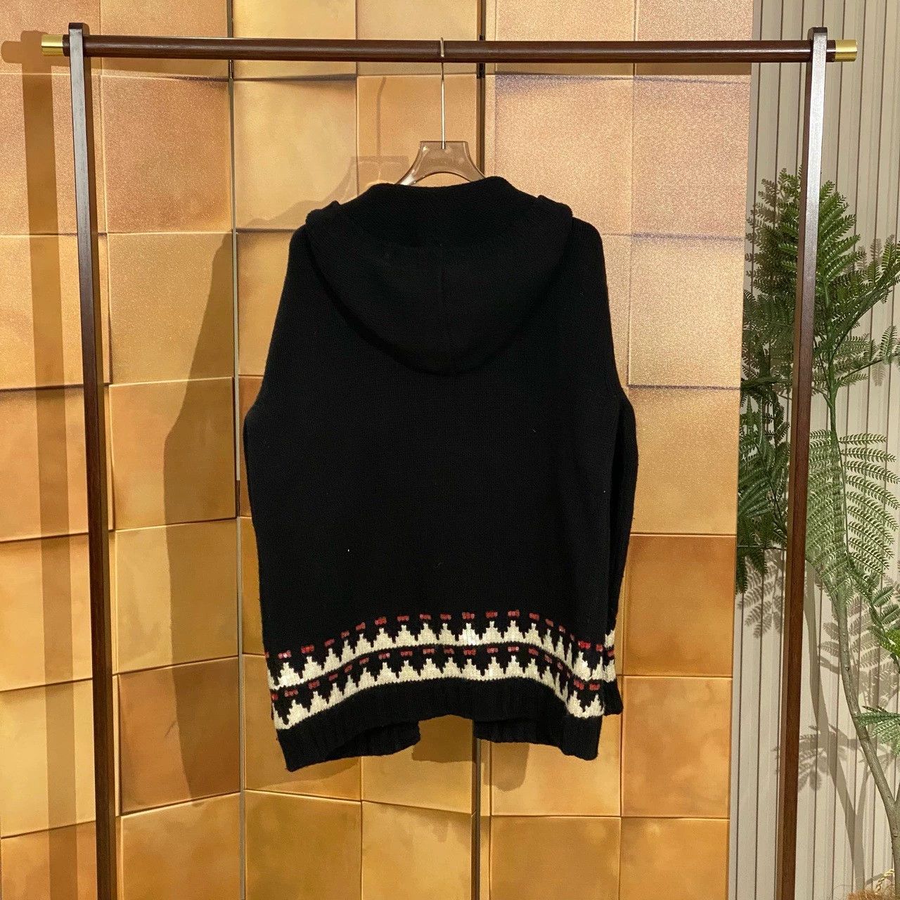 Saint Laurent Paris Saint Laurent Paris Black jacquard sequin knitted sweater cardigan Size US S / EU 44-46 / 1 - 2 Thumbnail