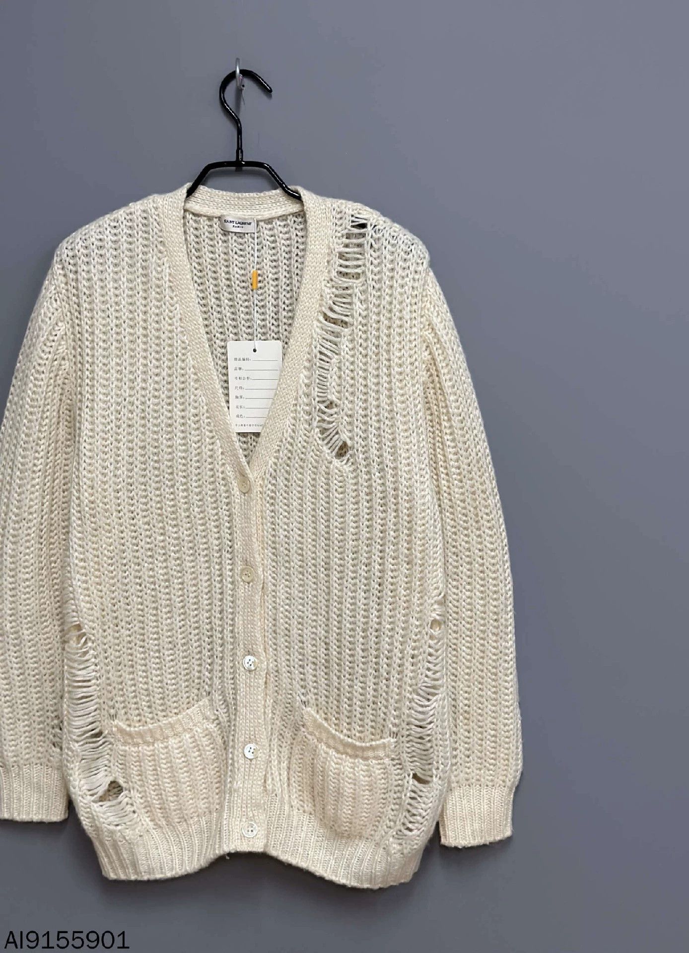Saint Laurent Paris Saint Laurent Paris Knitted sweater cardigan Size US XS / EU 42 / 0 - 3 Thumbnail