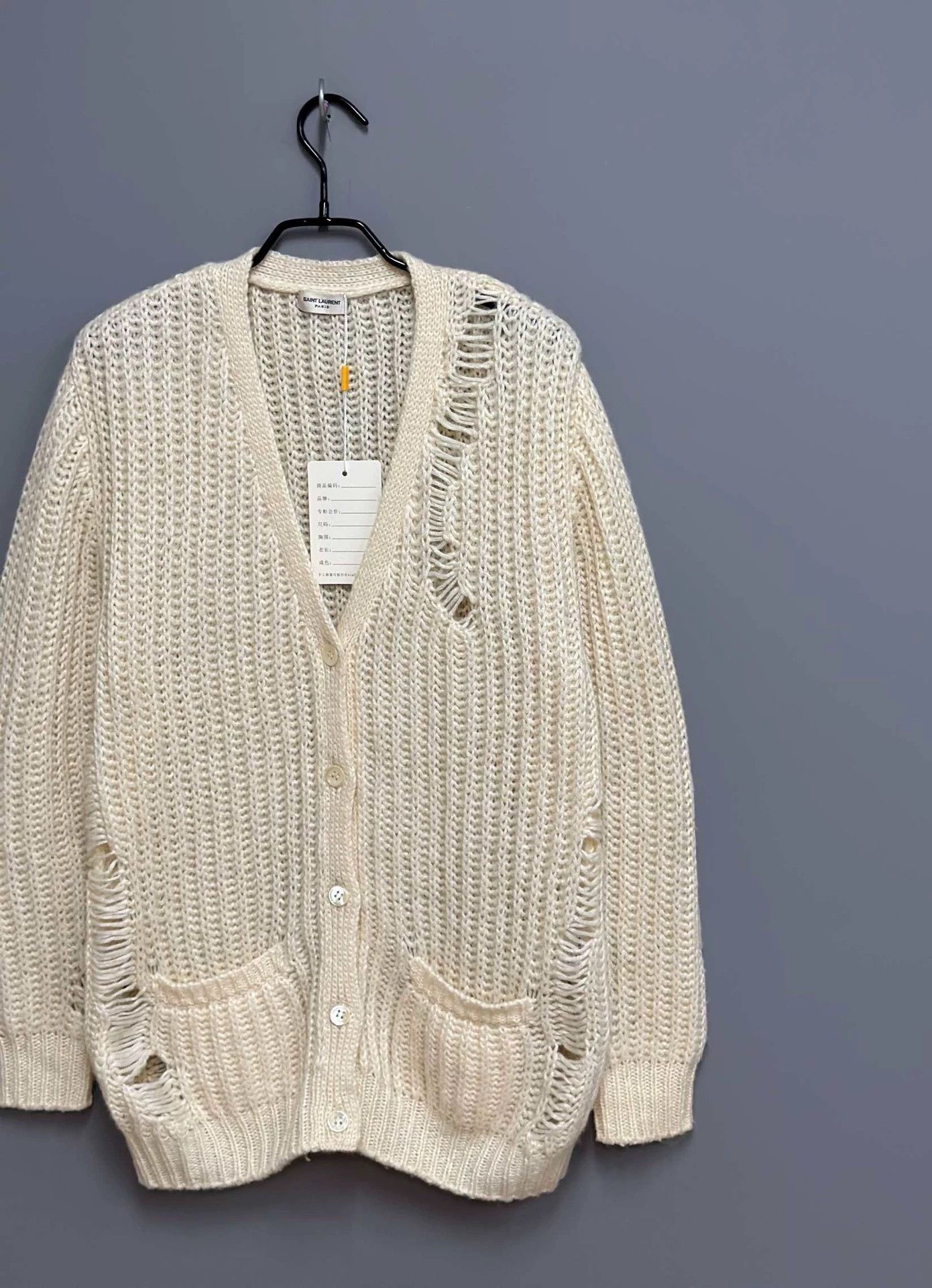 Saint Laurent Paris Saint Laurent Paris Knitted sweater cardigan Size US XS / EU 42 / 0 - 2 Thumbnail