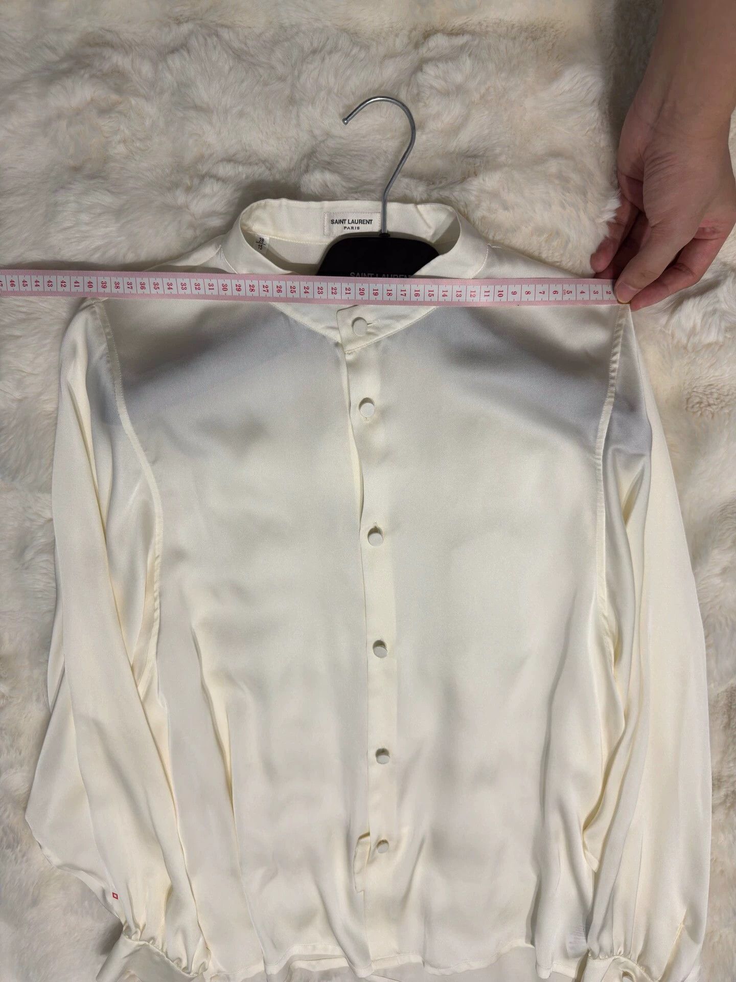 Saint Laurent Paris Saint Laurent Paris Show off silk shirt Size US XS / EU 42 / 0 - 3 Thumbnail