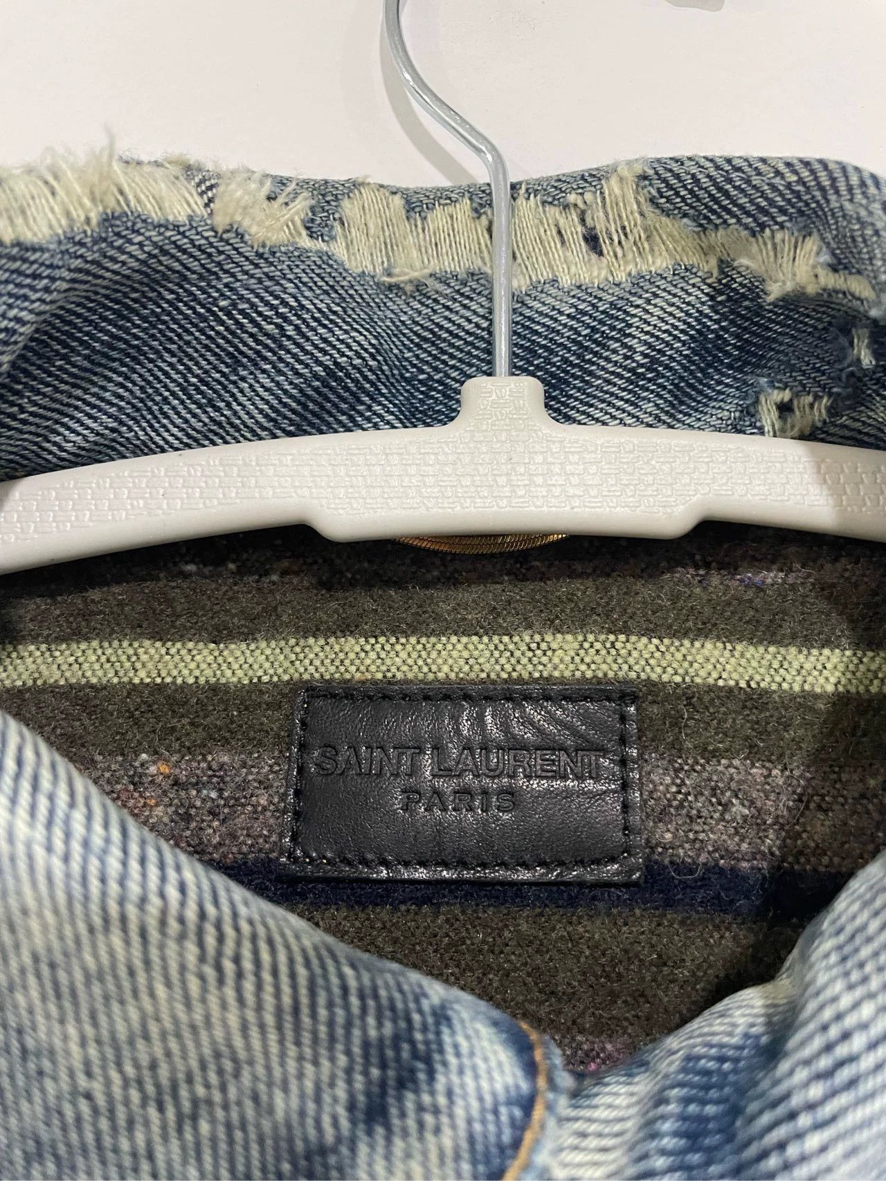 Saint Laurent Paris Saint Laurent Paris Make an old ripped denim jacket Size US XS / EU 42 / 0 - 2 Thumbnail