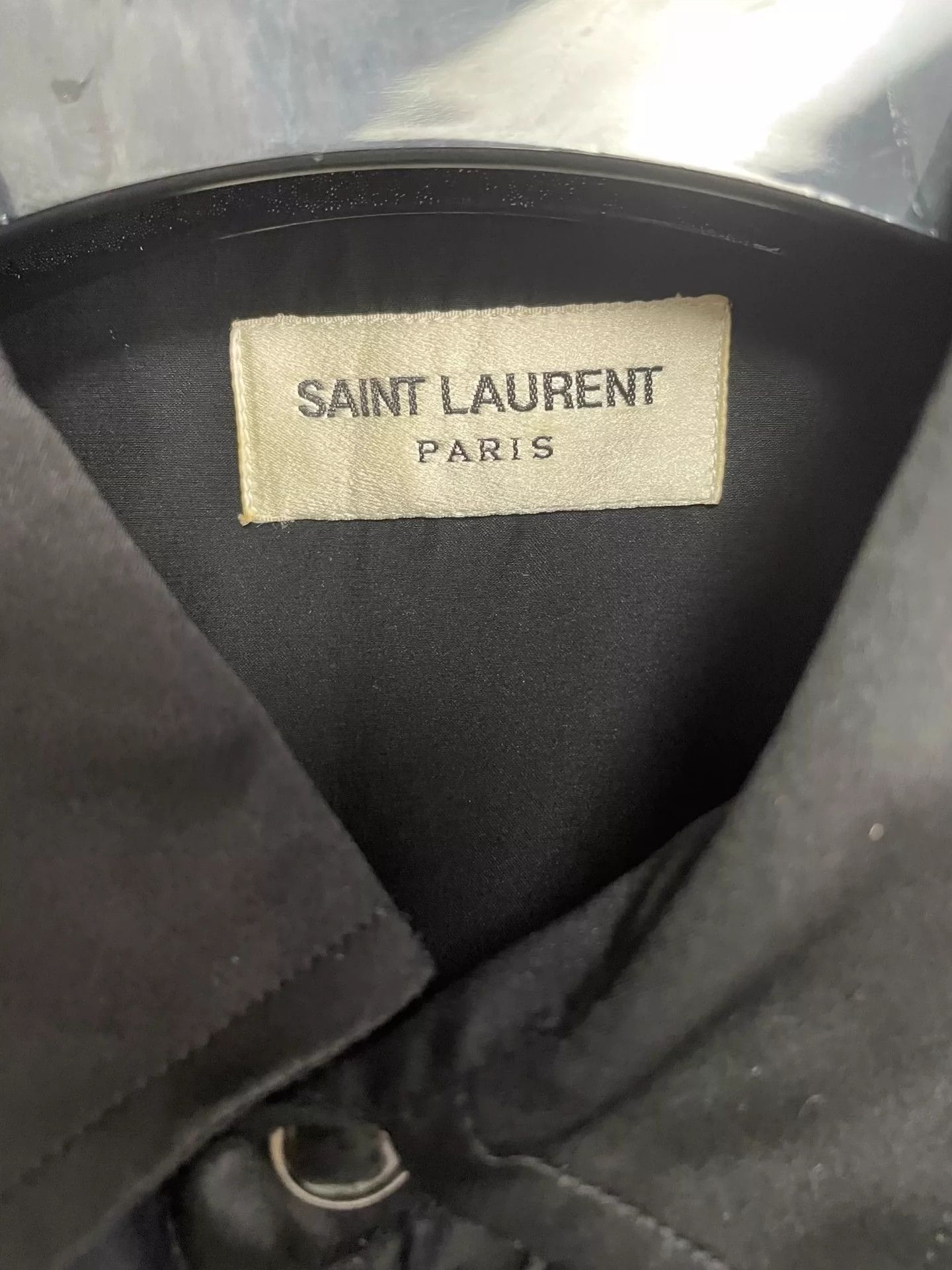 Saint Laurent Paris Saint Laurent Paris Color blocked mulberry silk shirt Size US M / EU 48-50 / 2 - 3 Thumbnail
