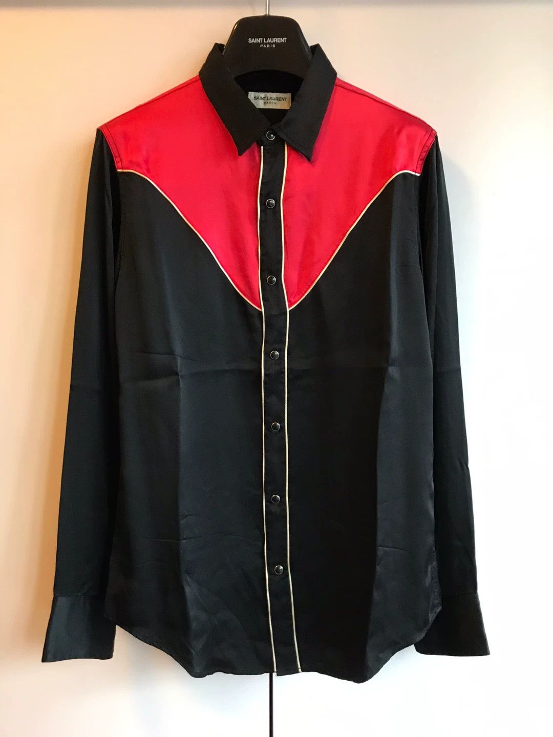 Saint Laurent Paris Saint Laurent Paris Mulberry silk shirt Size US XL / EU 56 / 4 - 2 Thumbnail