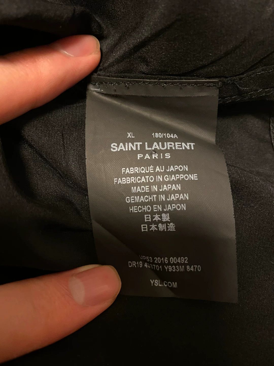 Saint Laurent Paris Saint Laurent Paris Mulberry silk shirt Size US XL / EU 56 / 4 - 5 Thumbnail