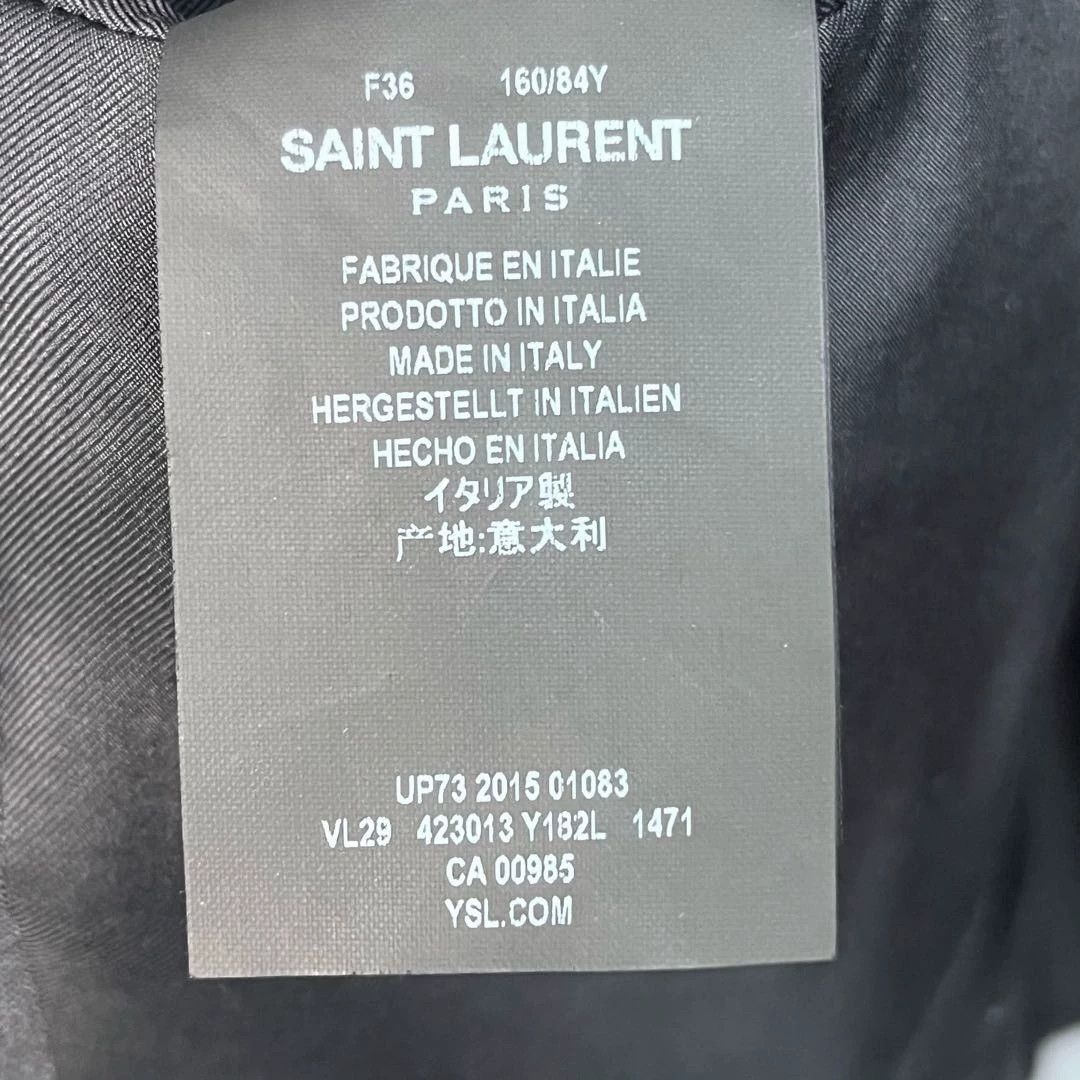 Saint Laurent Paris Saint Laurent Paris Striped double breasted suit jacket Size US XS / EU 42 / 0 - 6 Thumbnail