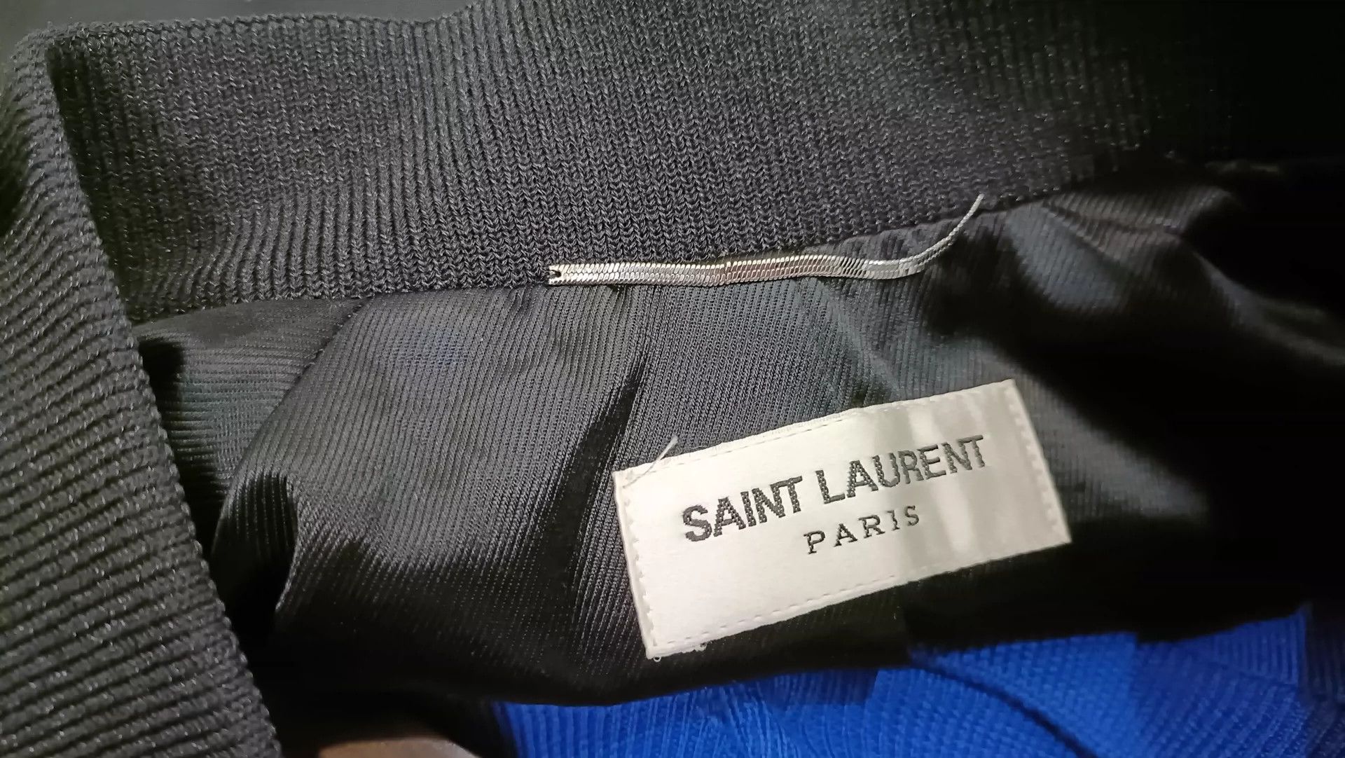 Saint Laurent Paris Saint Laurent Paris Shark Embroidered Baseball Jacket Size US L / EU 52-54 / 3 - 5 Thumbnail
