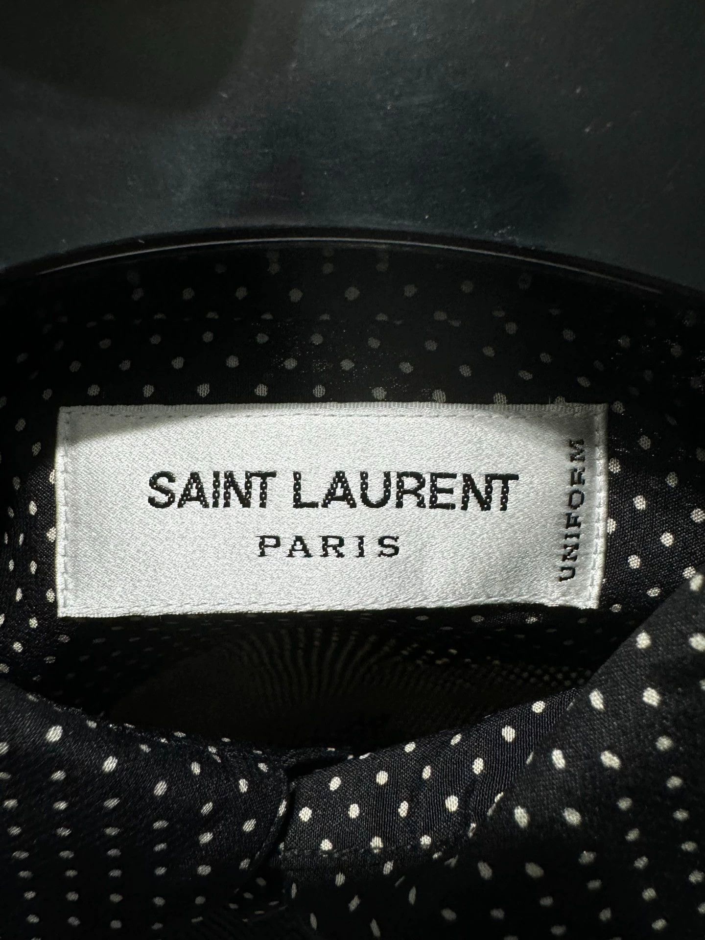 Saint Laurent Paris Saint Laurent Paris Men's silk polka dot shirt Size US S / EU 44-46 / 1 - 2 Thumbnail
