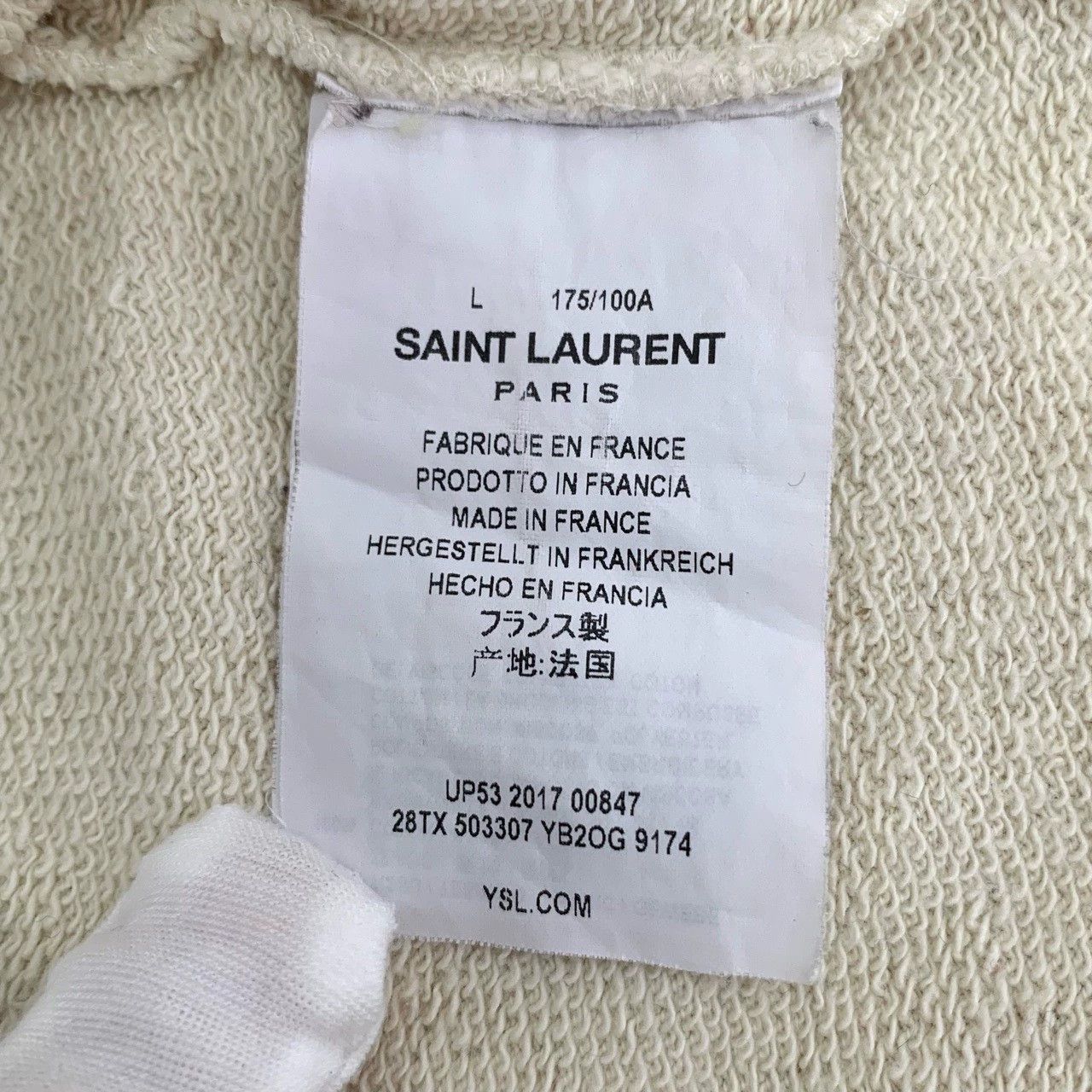Saint Laurent Paris Saint Laurent Paris Coconut Tree Logo Hoodie Size US L / EU 52-54 / 3 - 8 Thumbnail