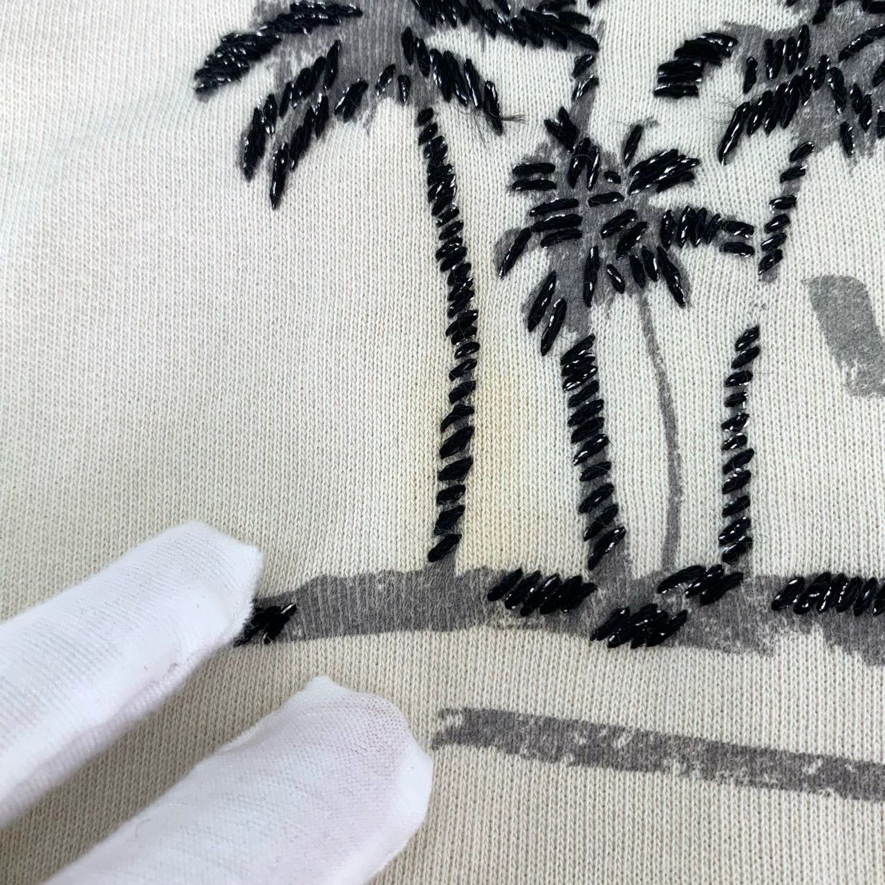 Saint Laurent Paris Saint Laurent Paris Coconut Tree Logo Hoodie Size US L / EU 52-54 / 3 - 9 Thumbnail