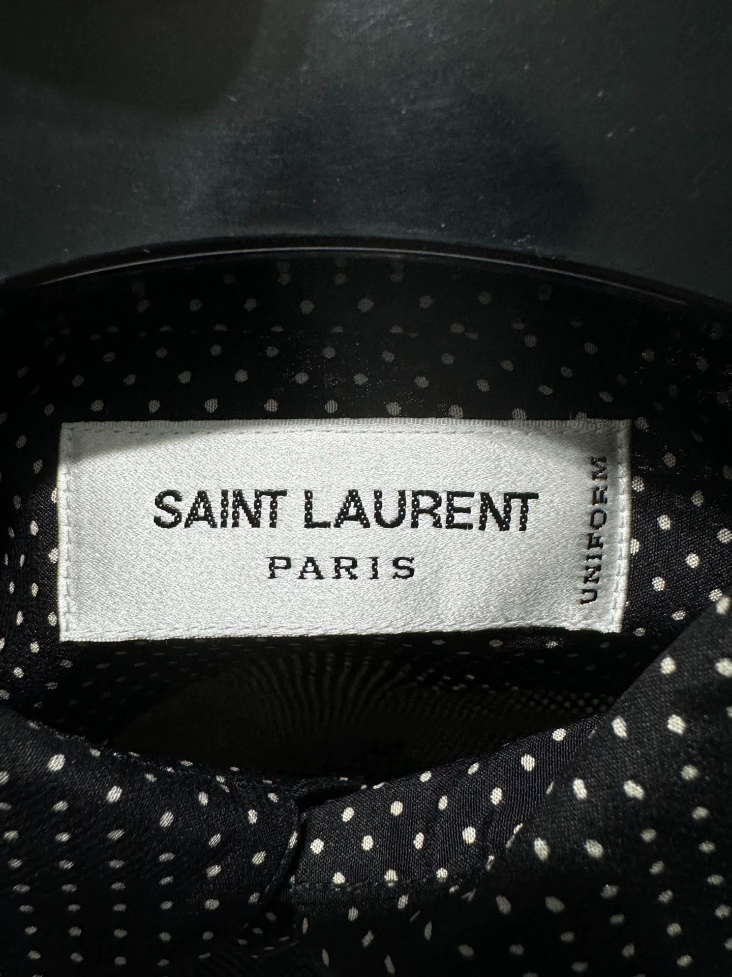 Saint Laurent Paris Saint Laurent Paris Silk polka dot shirt Size US M / EU 48-50 / 2 - 2 Thumbnail