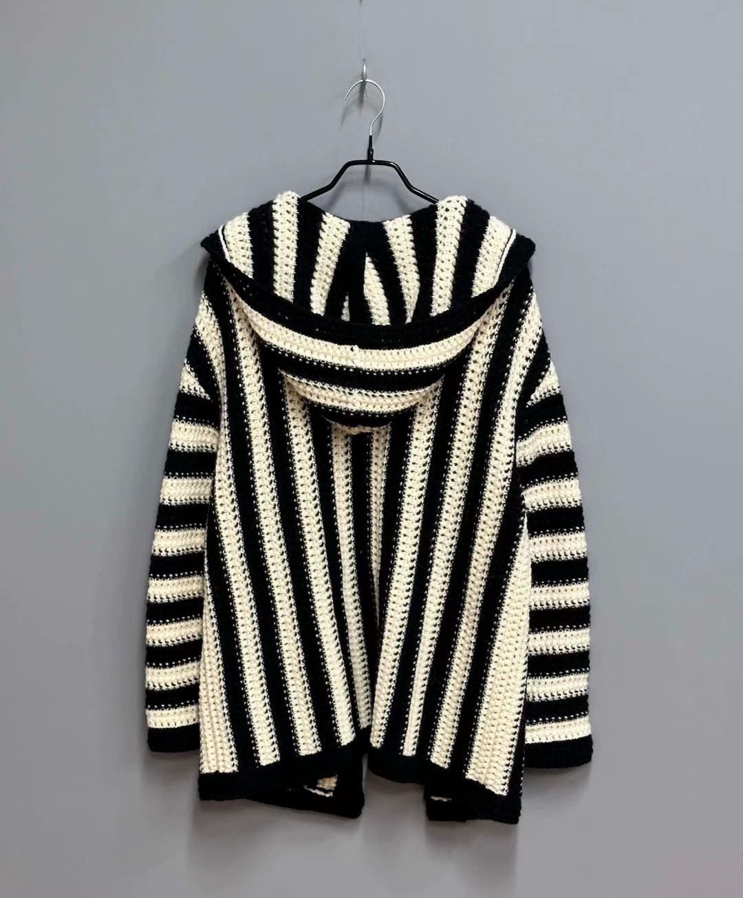 Saint Laurent Paris Saint Laurent Paris Black and white striped knitted sweater Size US S / EU 44-46 / 1 - 3 Thumbnail