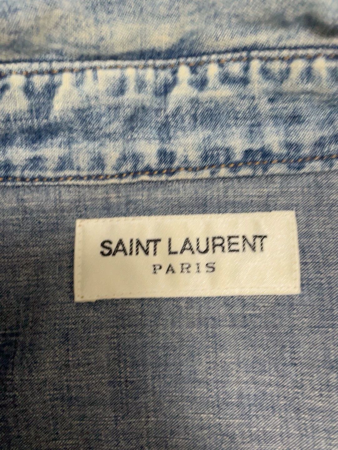 Saint Laurent Paris Saint Laurent Paris Classic denim shirt Size US M / EU 48-50 / 2 - 2 Thumbnail
