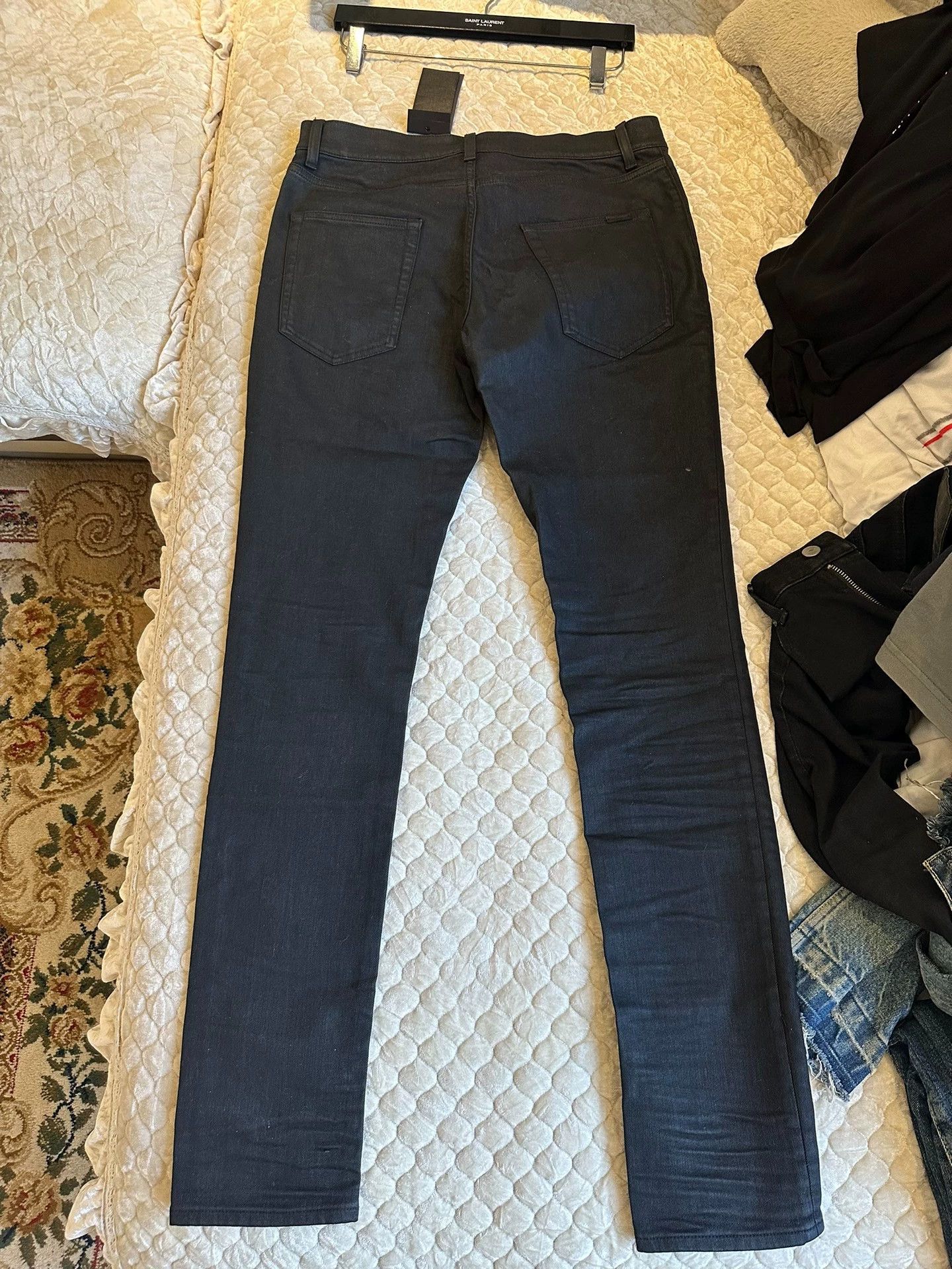 Saint Laurent Paris Saint Laurent Paris D02 Black Basic Jeans Size US 32 / EU 48 - 4 Thumbnail
