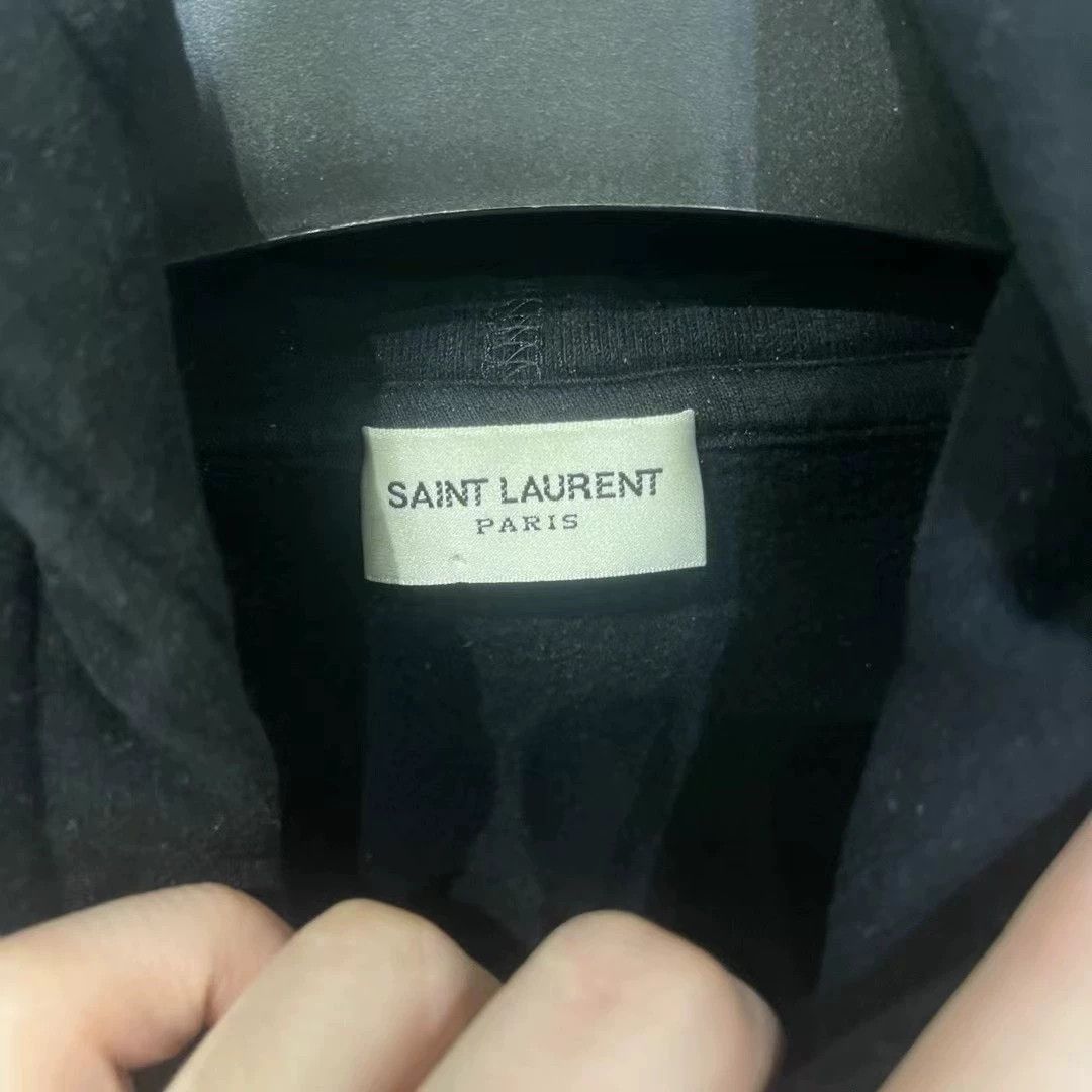 Saint Laurent Paris Saint Laurent Paris Signature logo hoodie Size US M / EU 48-50 / 2 - 3 Thumbnail