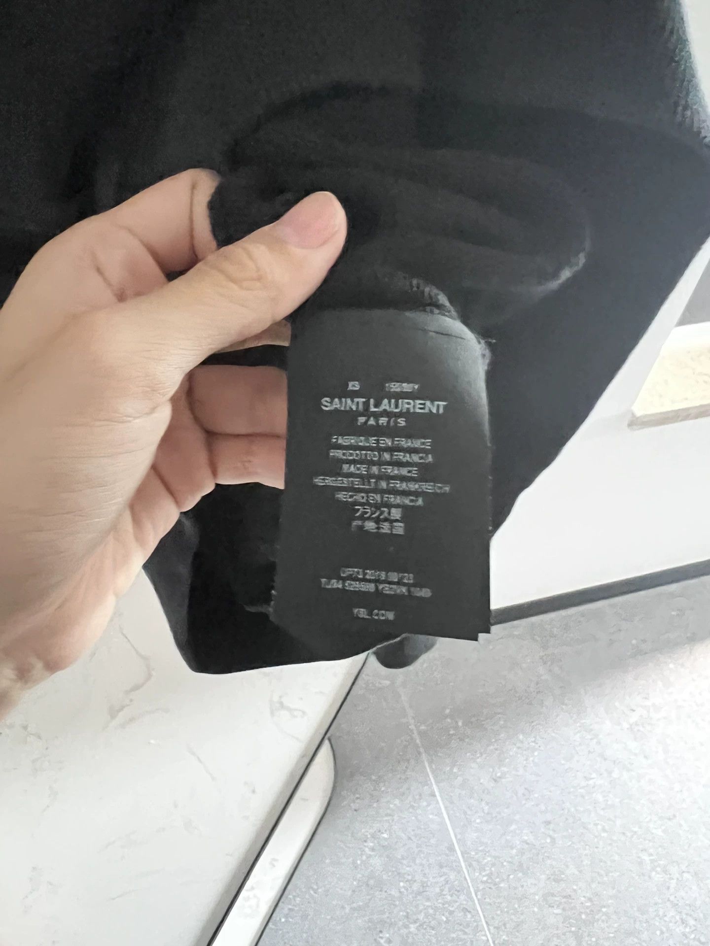 Saint Laurent Paris Saint Laurent Paris Black hooded sweatshirt Size US XS / EU 42 / 0 - 3 Thumbnail