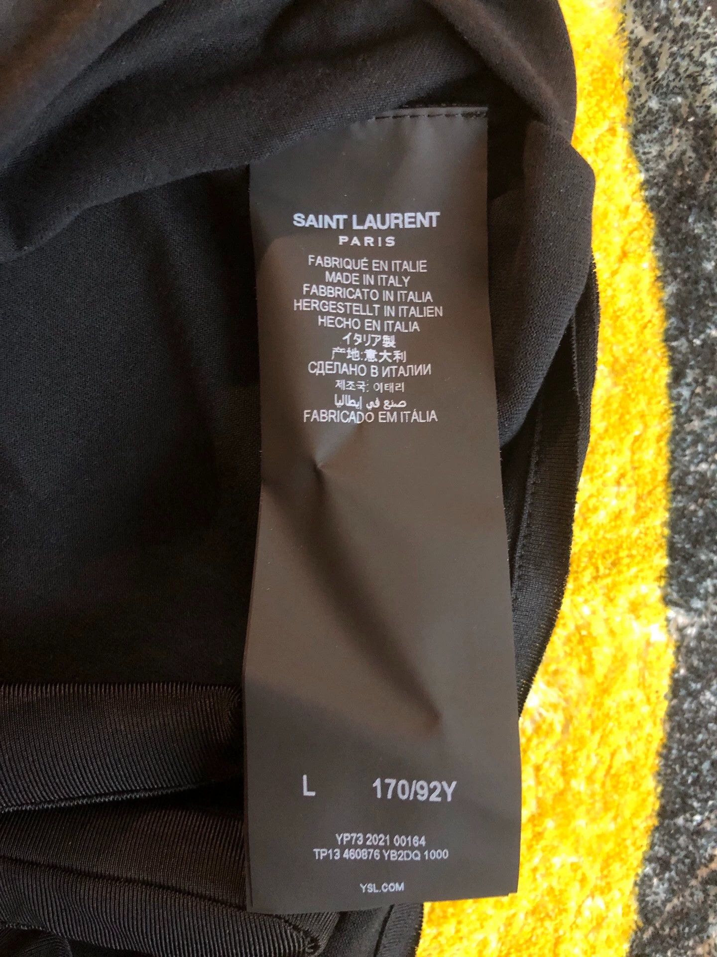 Saint Laurent Paris Saint Laurent Paris Basic logo short sleeved shirt Size US L / EU 52-54 / 3 - 5 Thumbnail