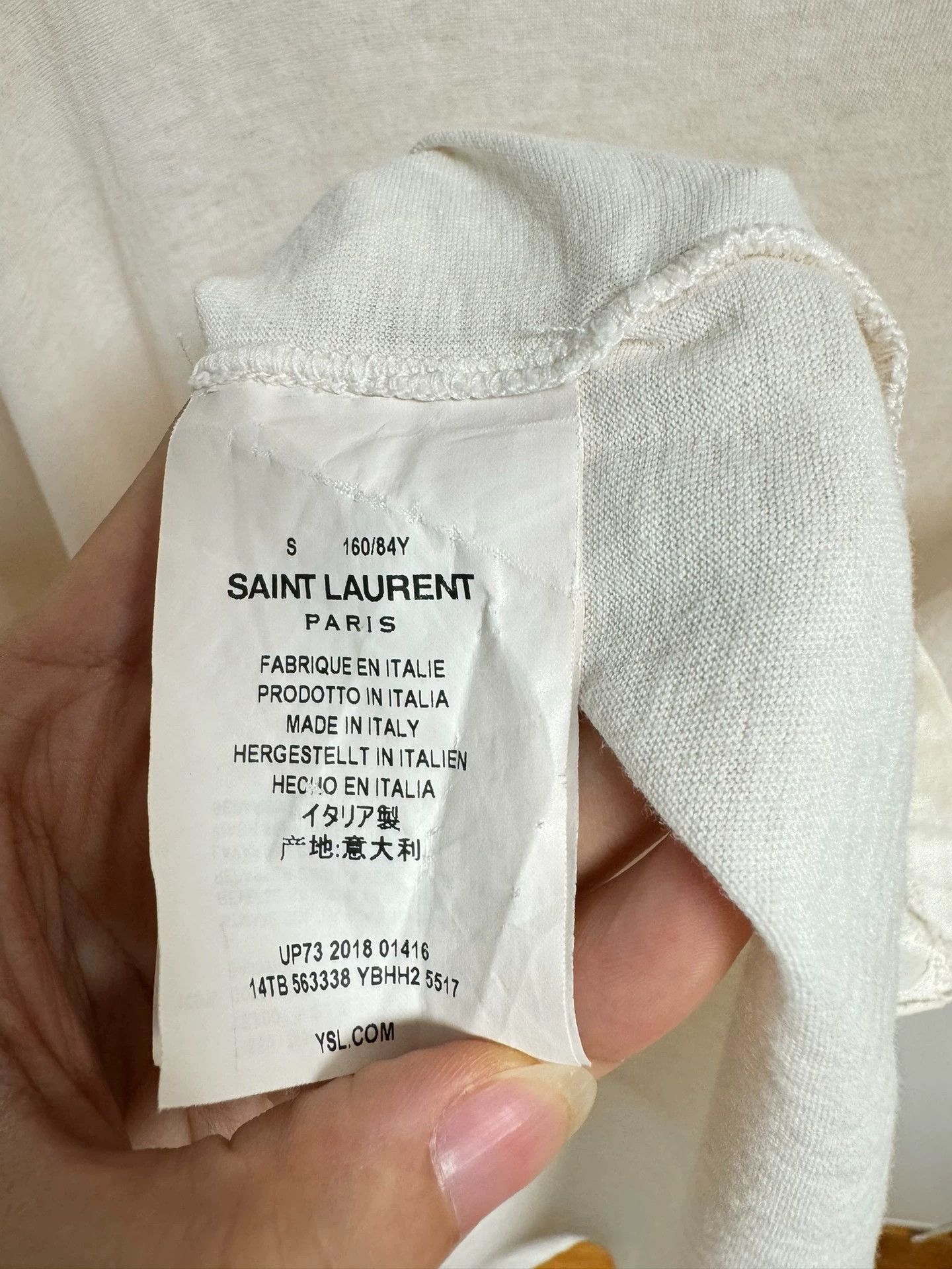 Saint Laurent Paris Saint Laurent Paris Basic logo short sleeved shirt Size US S / EU 44-46 / 1 - 5 Thumbnail
