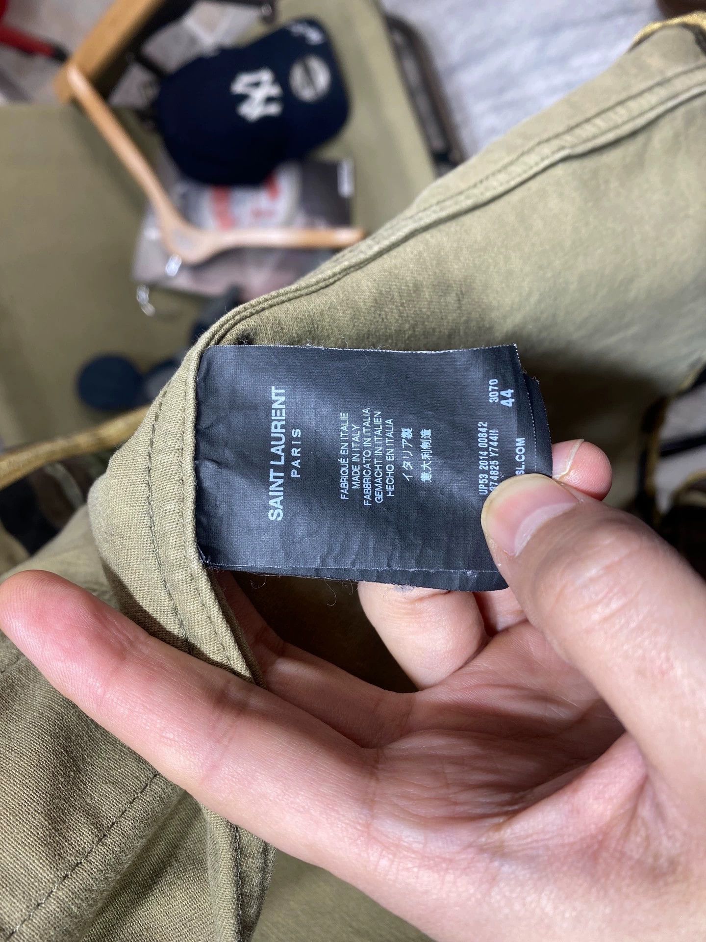 Saint Laurent Paris Saint Laurent Paris Gold thread camouflage jacket Size US S / EU 44-46 / 1 - 9 Thumbnail