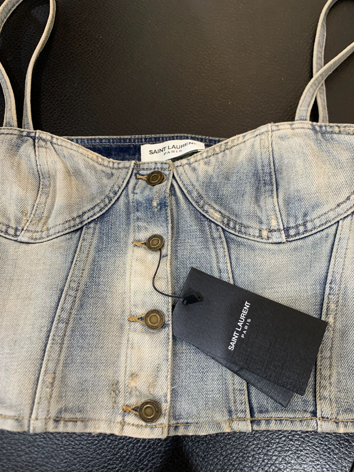 Saint Laurent Paris Saint Laurent Paris Light blue denim vest Size US XS / EU 42 / 0 - 3 Thumbnail