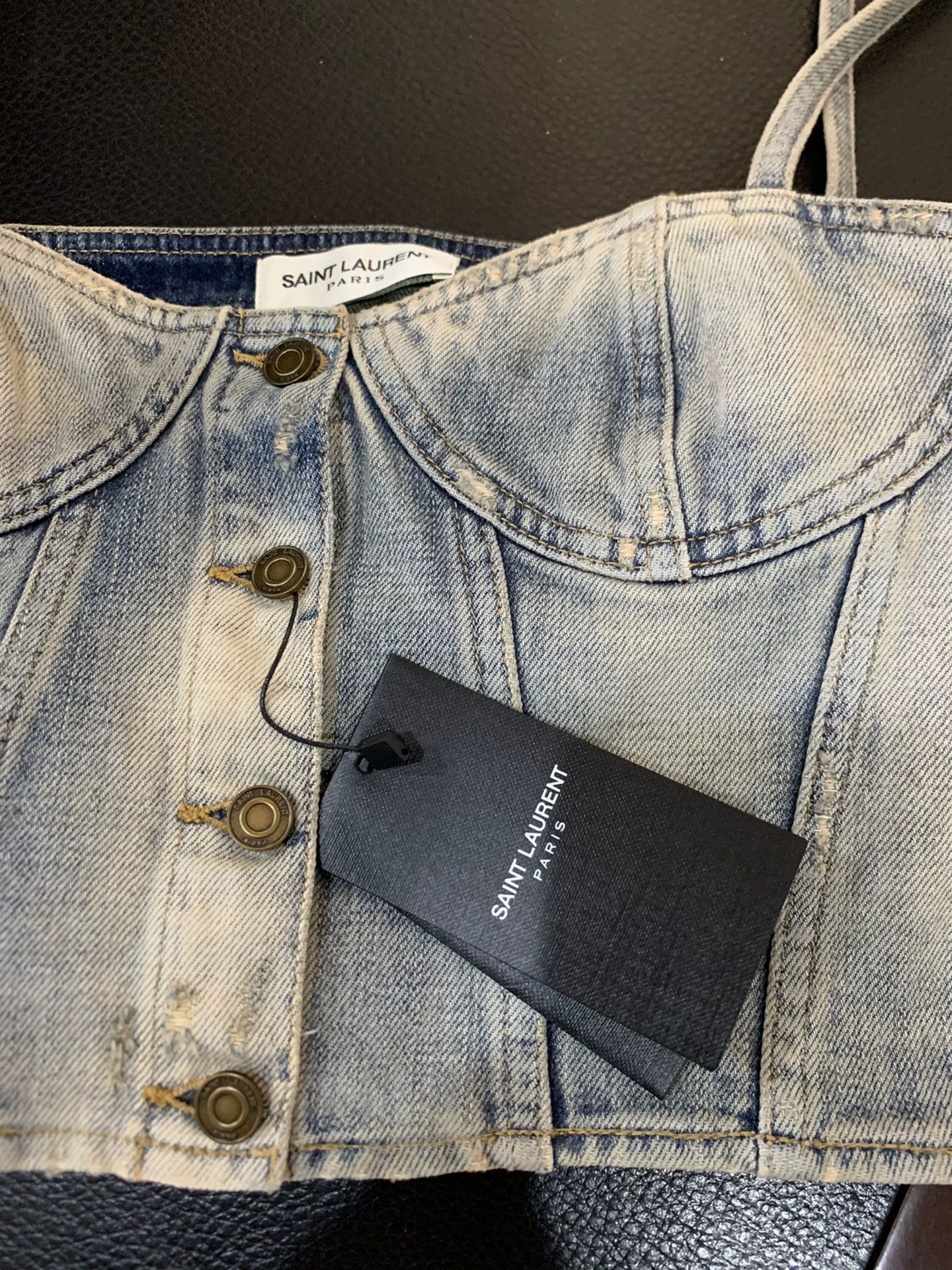 Saint Laurent Paris Saint Laurent Paris Light blue denim vest Size US XS / EU 42 / 0 - 4 Thumbnail