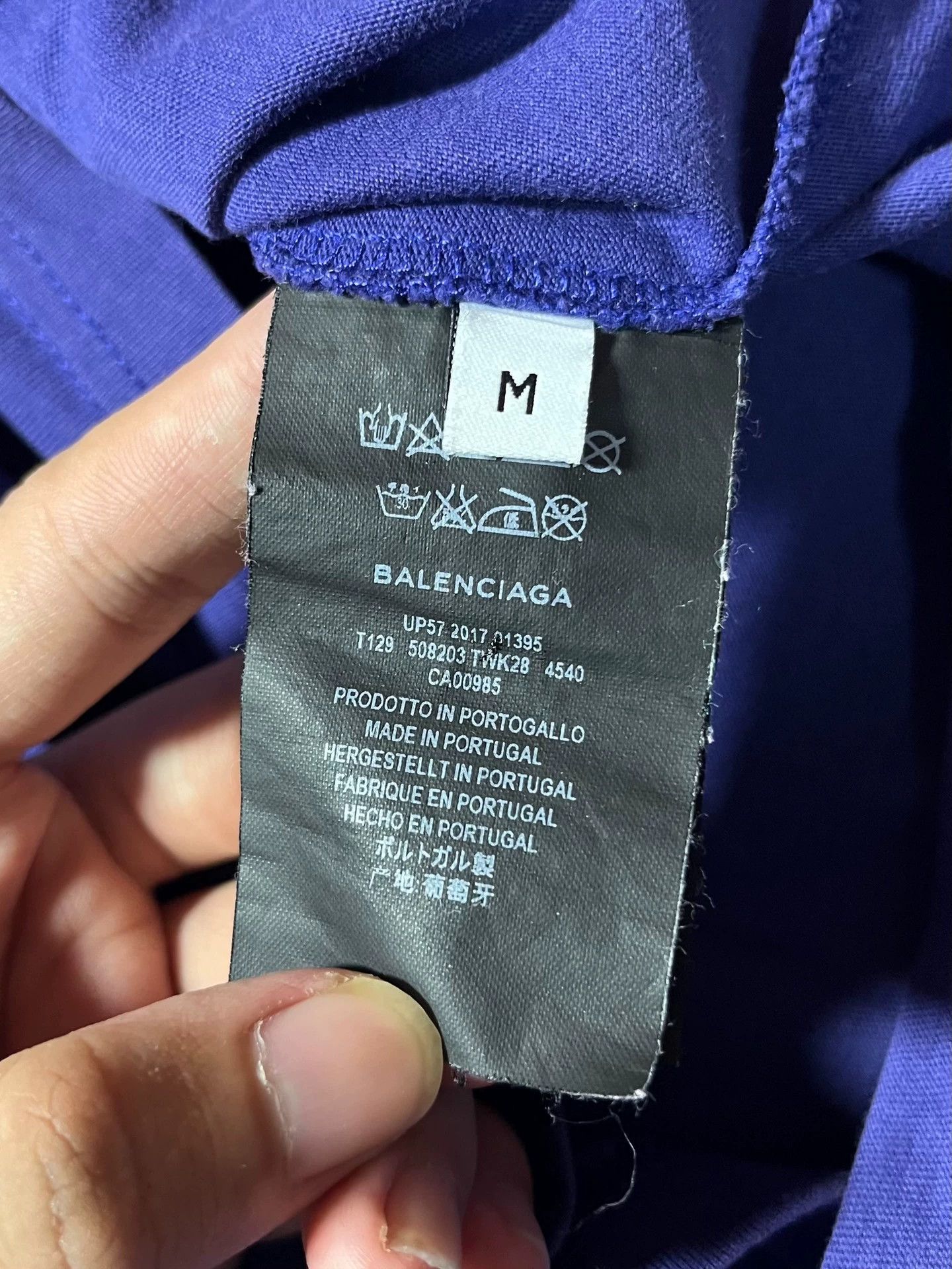 Balenciaga Balenciaga Purple Cola Wave M Short sleeved T-shirt Size US M / EU 48-50 / 2 - 6 Thumbnail