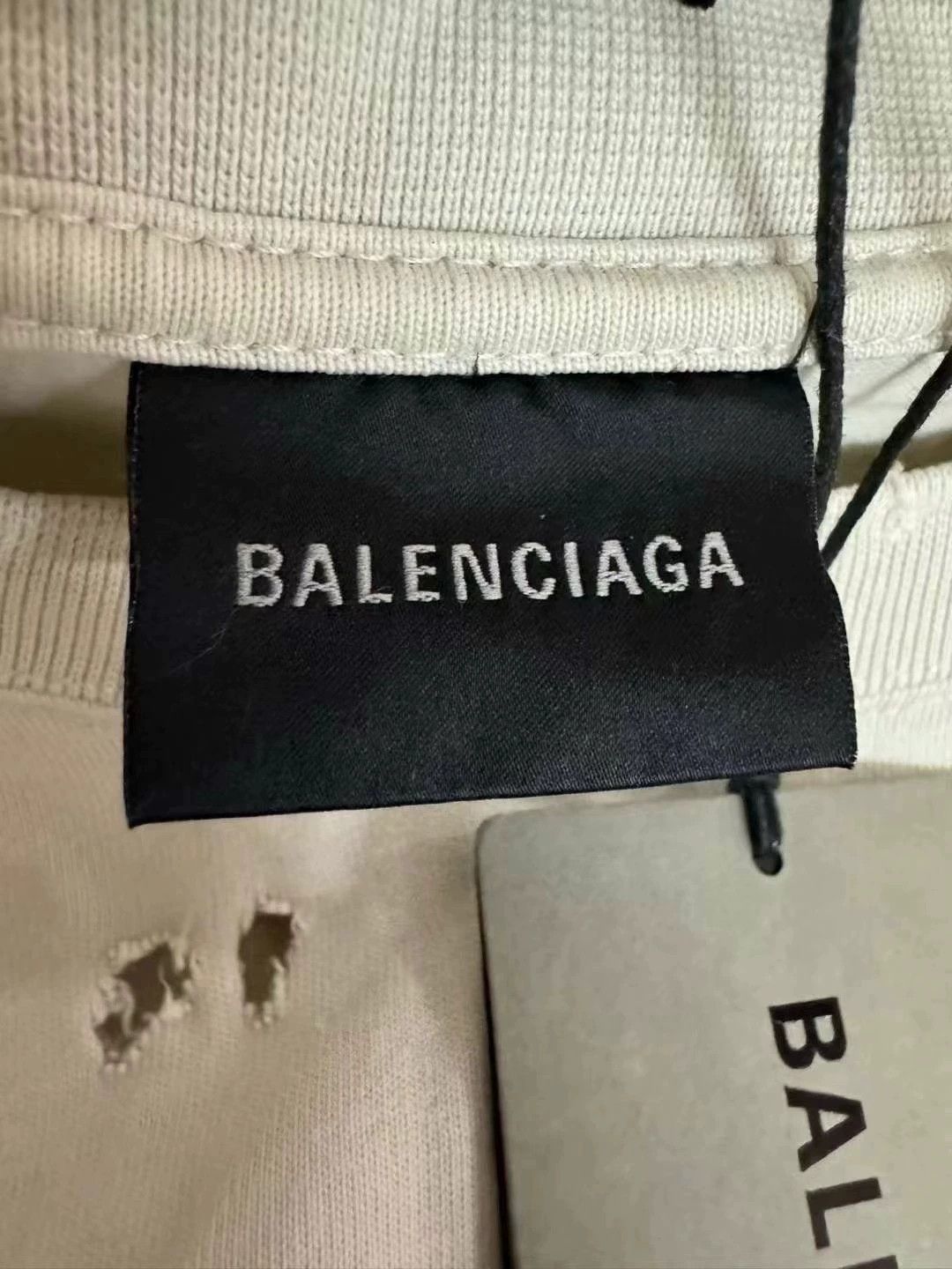 Balenciaga Balenciaga Rice White Destruction Scissors Short Sleeve Size US M / EU 48-50 / 2 - 3 Thumbnail