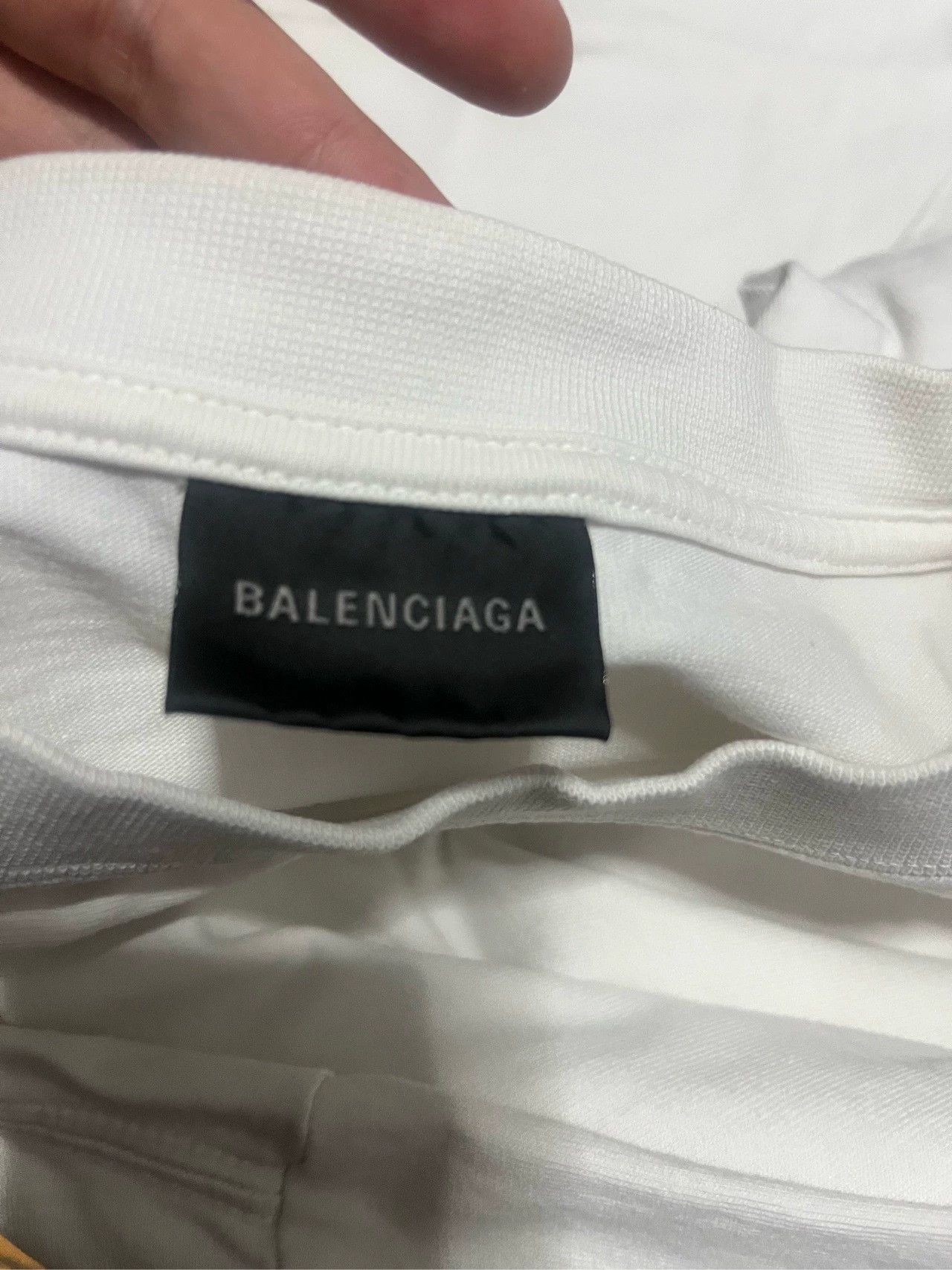 Balenciaga Balenciaga 23ss letter logo rhinestone short sleeved shirt Size US XS / EU 42 / 0 - 4 Thumbnail