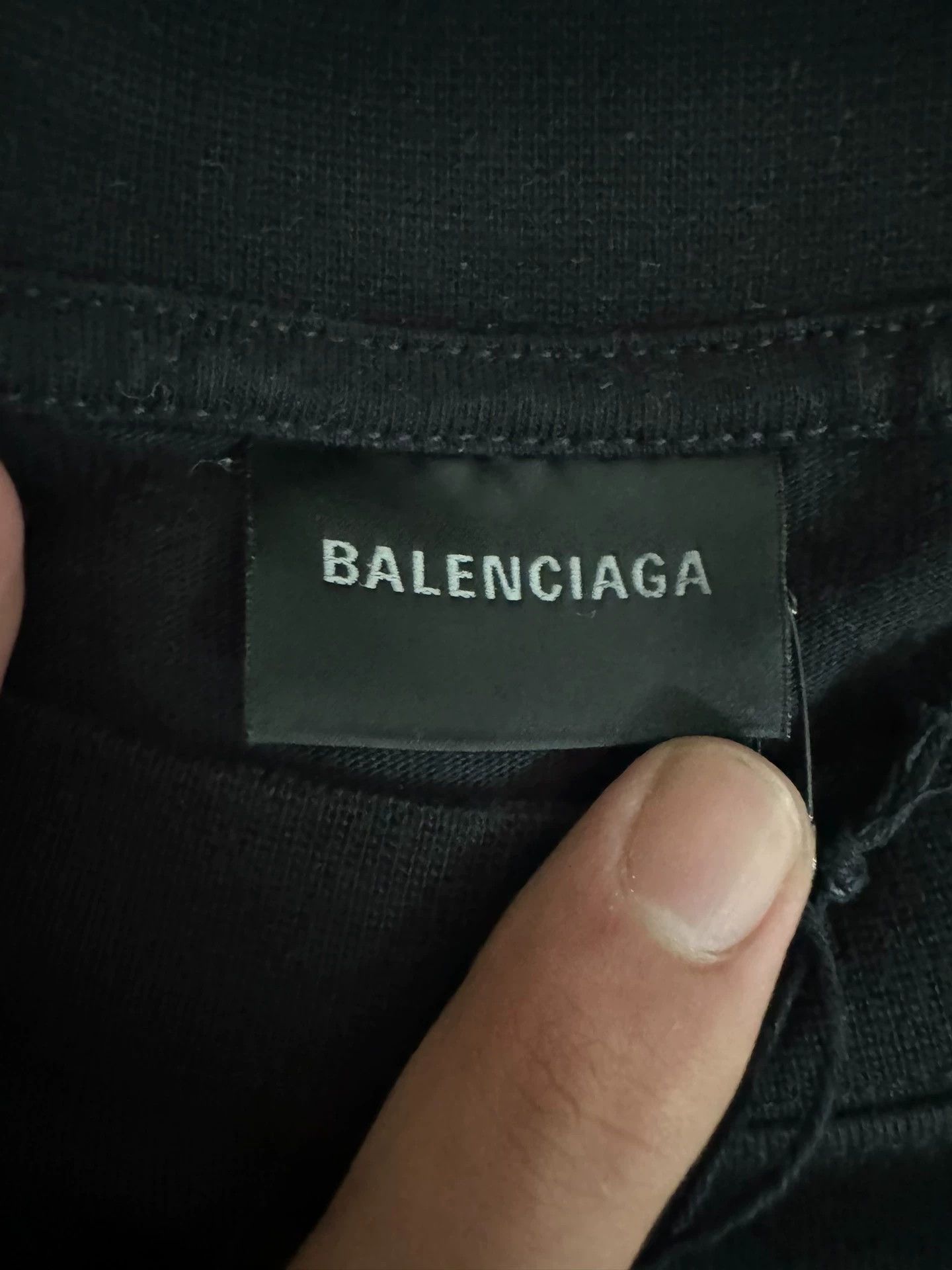 Balenciaga Inkjet Blurred Letter Logo Short Sleeve