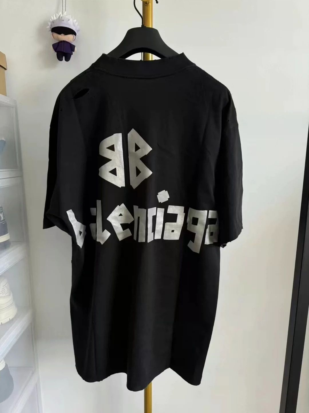 Balenciaga Balenciaga new silver tape short sleeved shirt Size US XS / EU 42 / 0 - 2 Thumbnail