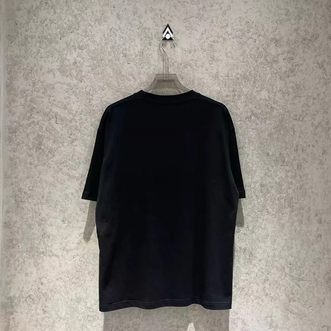 Balenciaga Balenciaga Mosaic Blurred Letter Black Short Sleeve Size US S / EU 44-46 / 1 - 5 Thumbnail