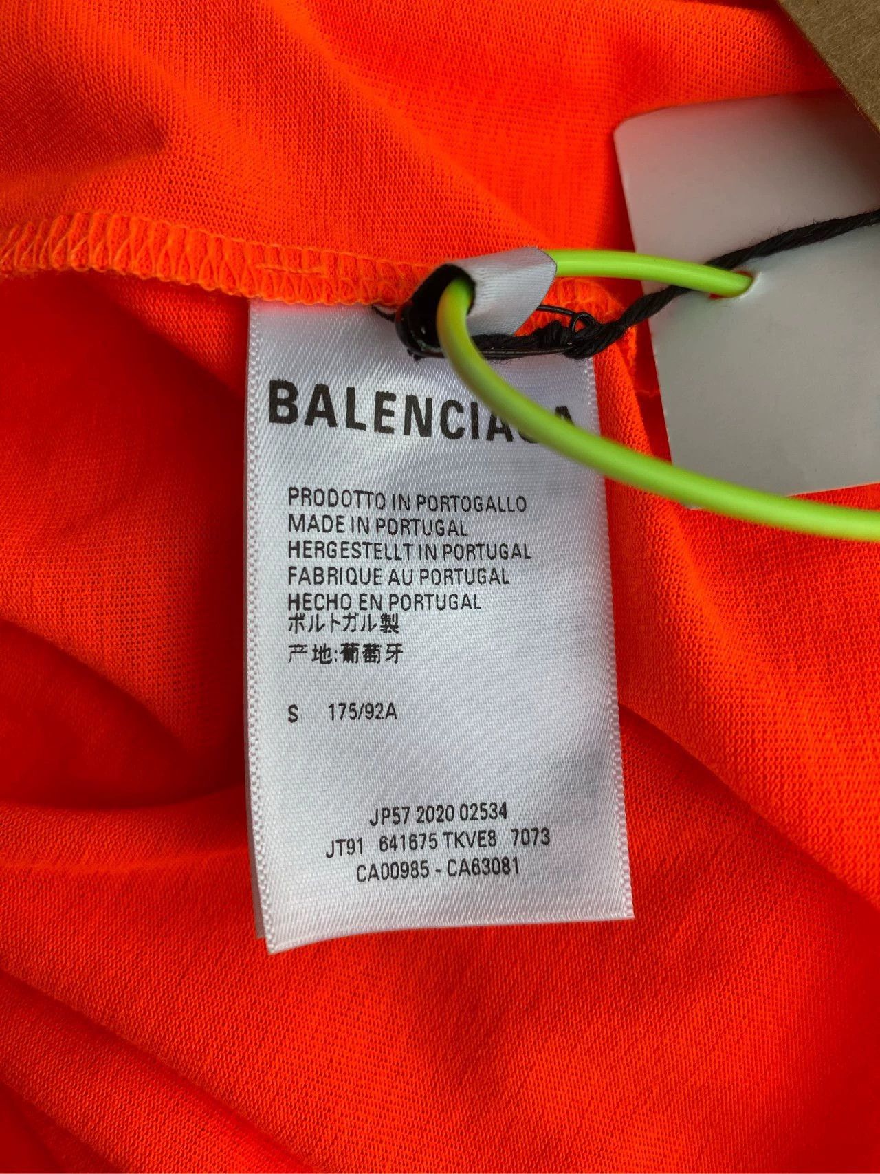 Balenciaga Balenciaga Orange Cola Short Sleeves Size US S / EU 44-46 / 1 - 5 Thumbnail