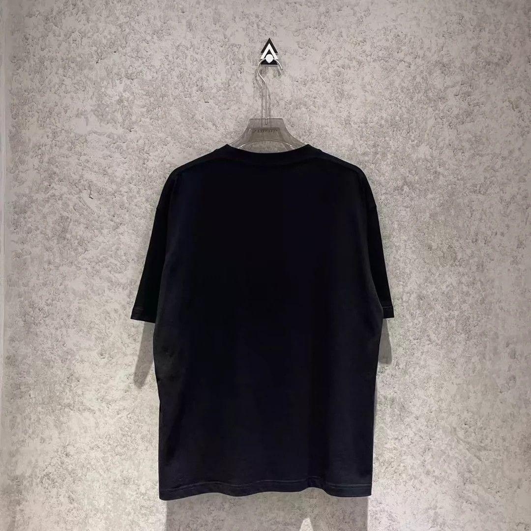 Balenciaga Balenciaga Mosaic Blurred Letter Black Short Sleeve Size US S / EU 44-46 / 1 - 5 Thumbnail