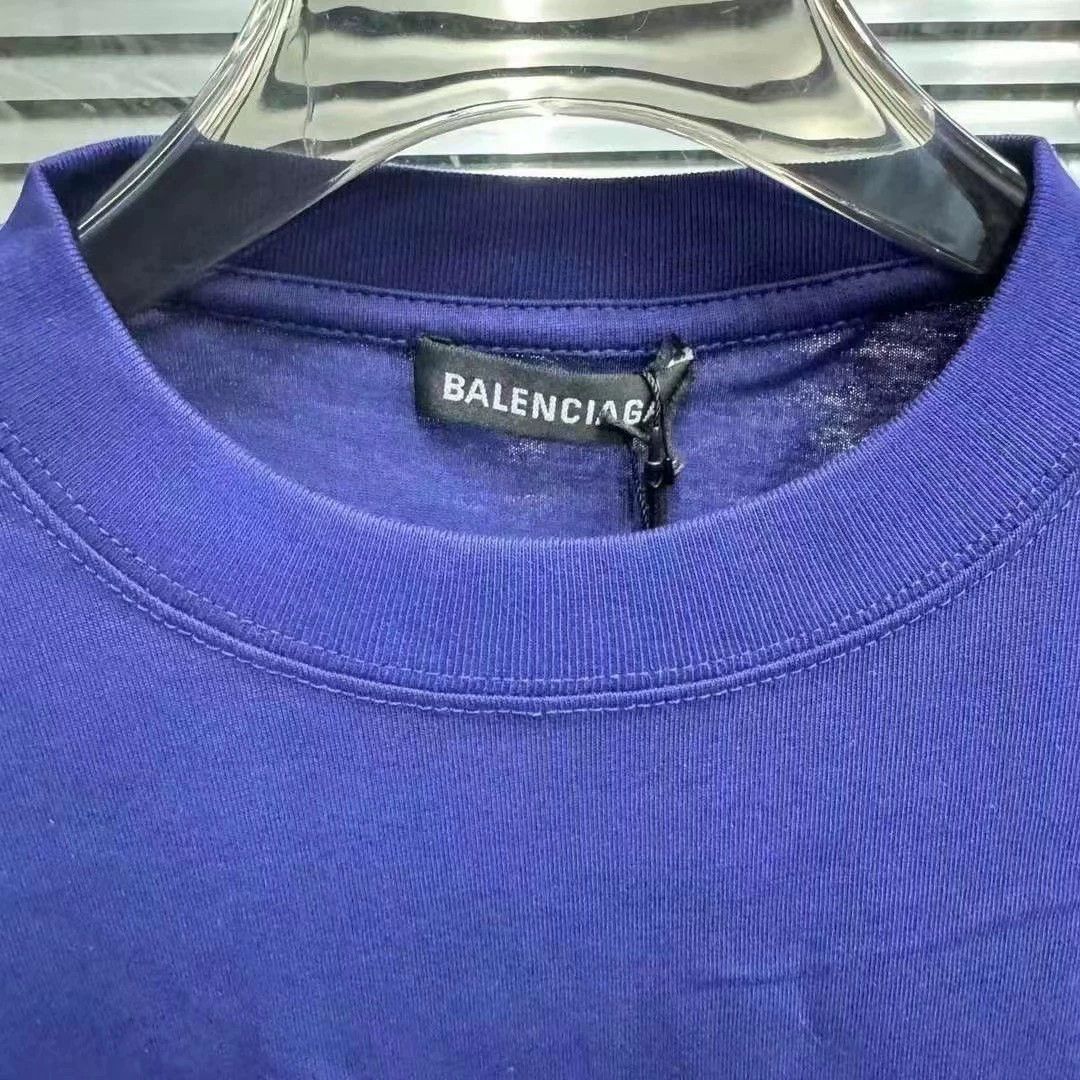 Balenciaga Balenciaga Blue Coke Short Sleeve Size US L / EU 52-54 / 3 - 2 Thumbnail