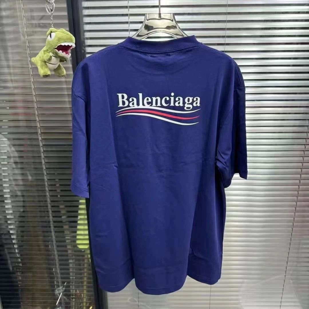 Balenciaga Balenciaga Blue Coke Short Sleeve Size US L / EU 52-54 / 3 - 4 Thumbnail