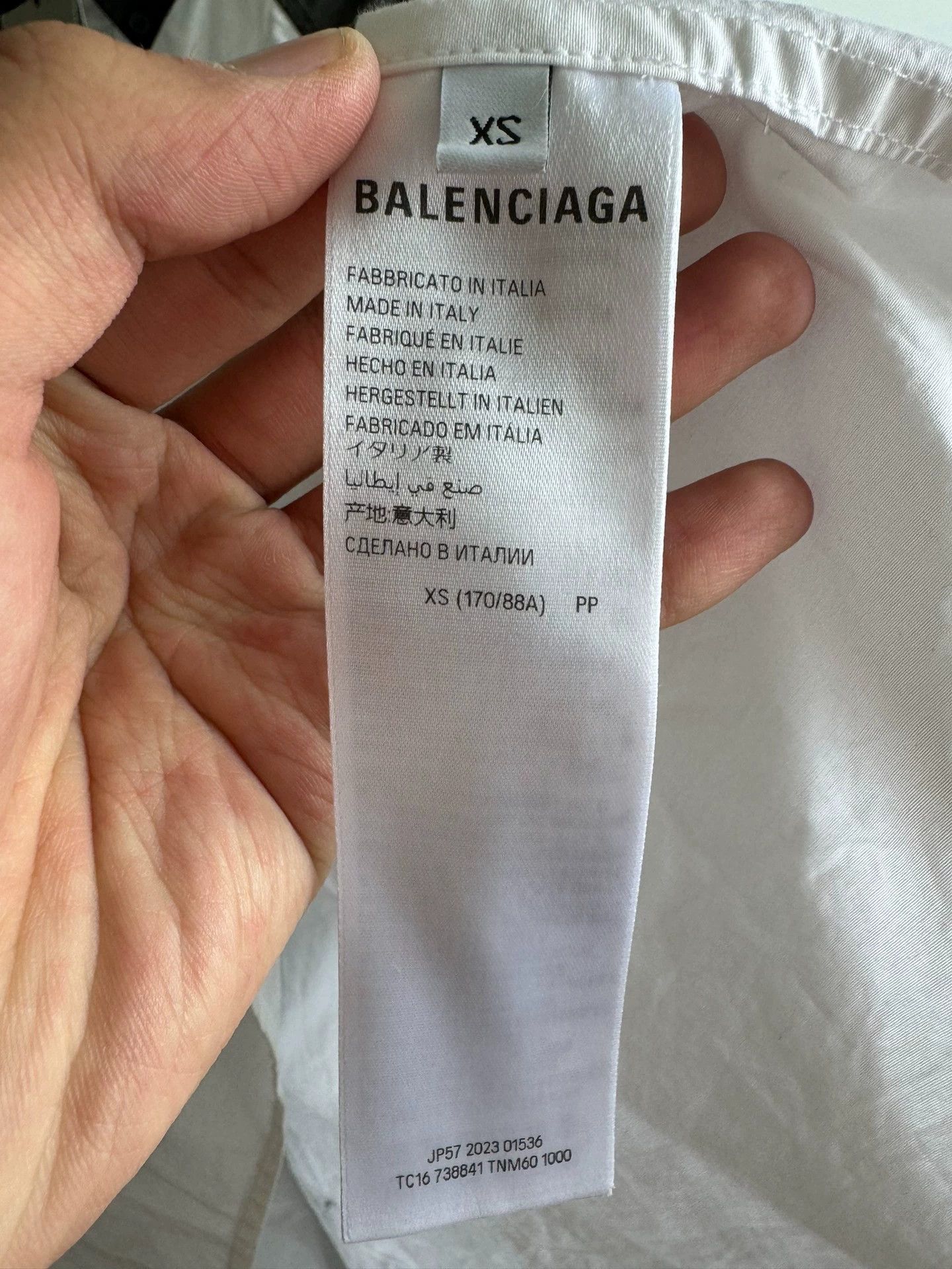 Balenciaga Balenciaga new 3b patchwork shirt Size US XS / EU 42 / 0 - 4 Thumbnail