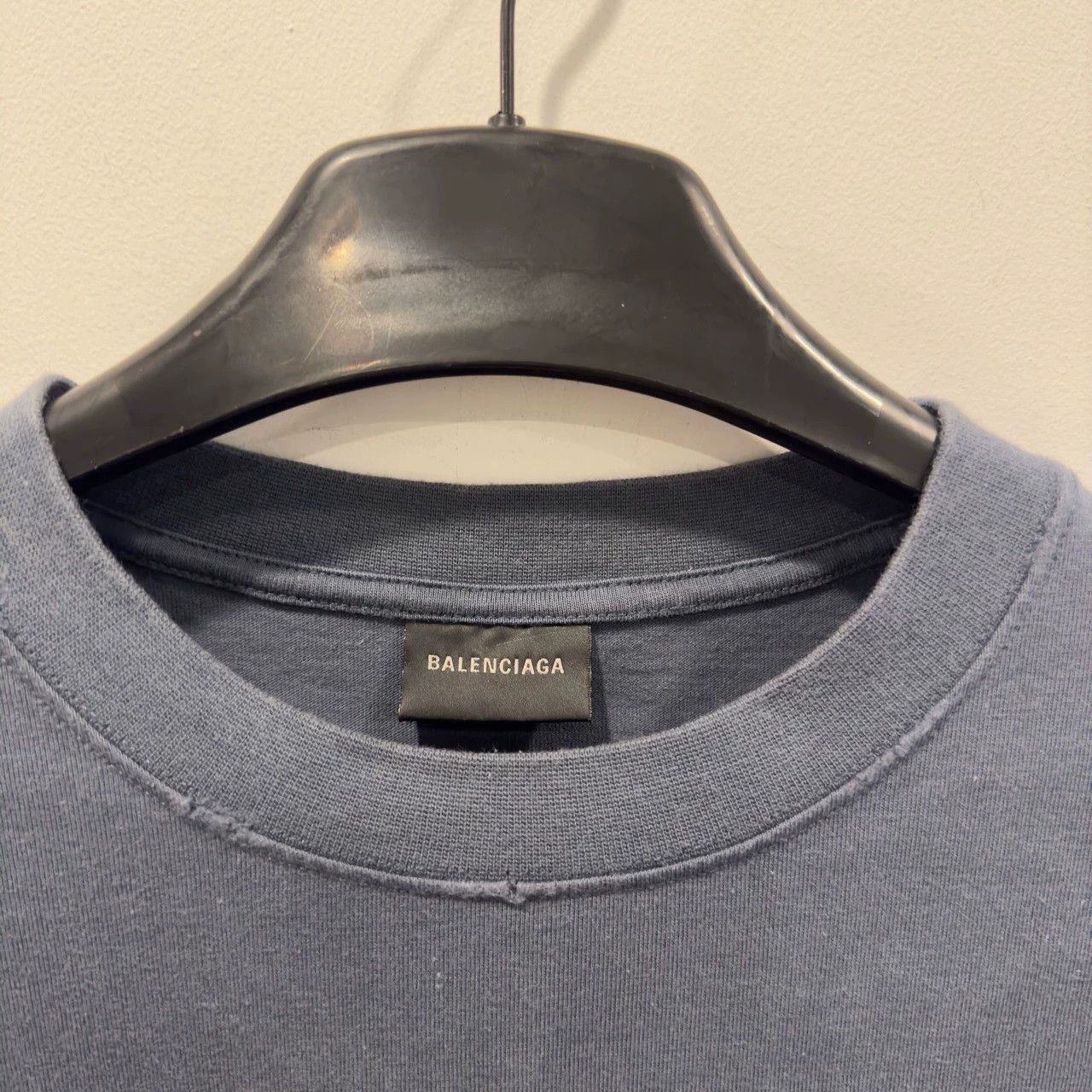 Balenciaga Balenciaga dark blue splashed ink short sleeved shirt Size US XL / EU 56 / 4 - 3 Thumbnail