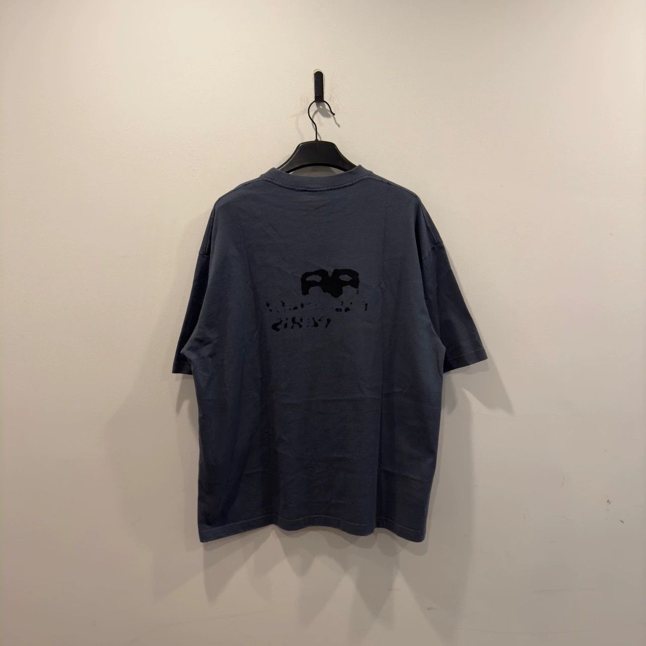 Balenciaga Balenciaga dark blue splashed ink short sleeved shirt Size US XL / EU 56 / 4 - 2 Thumbnail