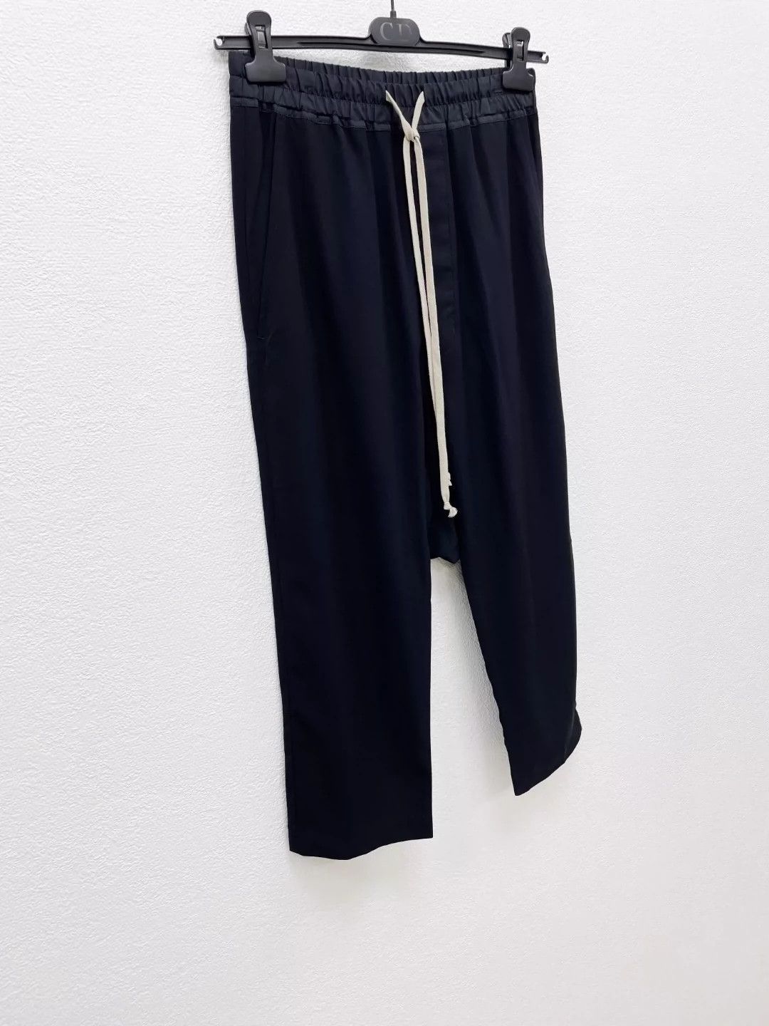 Rick Owens Rick owens Wool and silk blended drawstring slacks Size US 32 / EU 48 - 2 Thumbnail