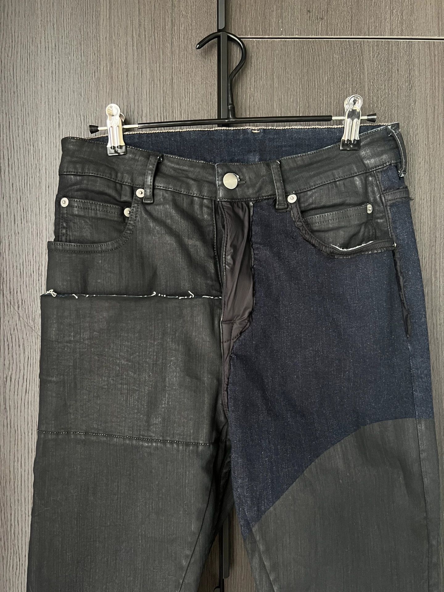 Rick Owens Rick owens Wax denim stitching pants Size US 30 / EU 46 - 2 Thumbnail