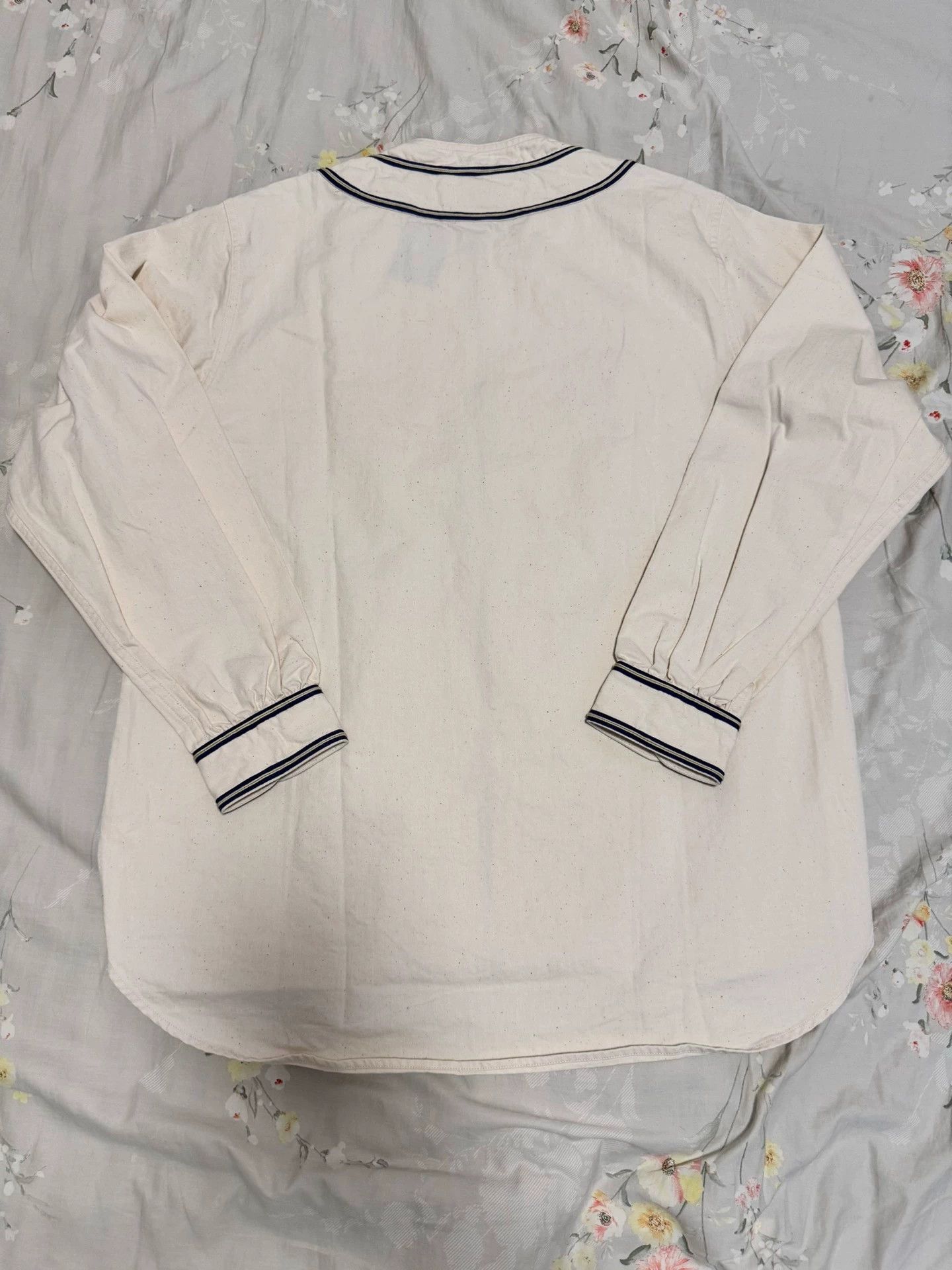 Nigel Cabourn Nigel Cabourn Henry collar baseball shirt Size US M / EU 48-50 / 2 - 2 Thumbnail