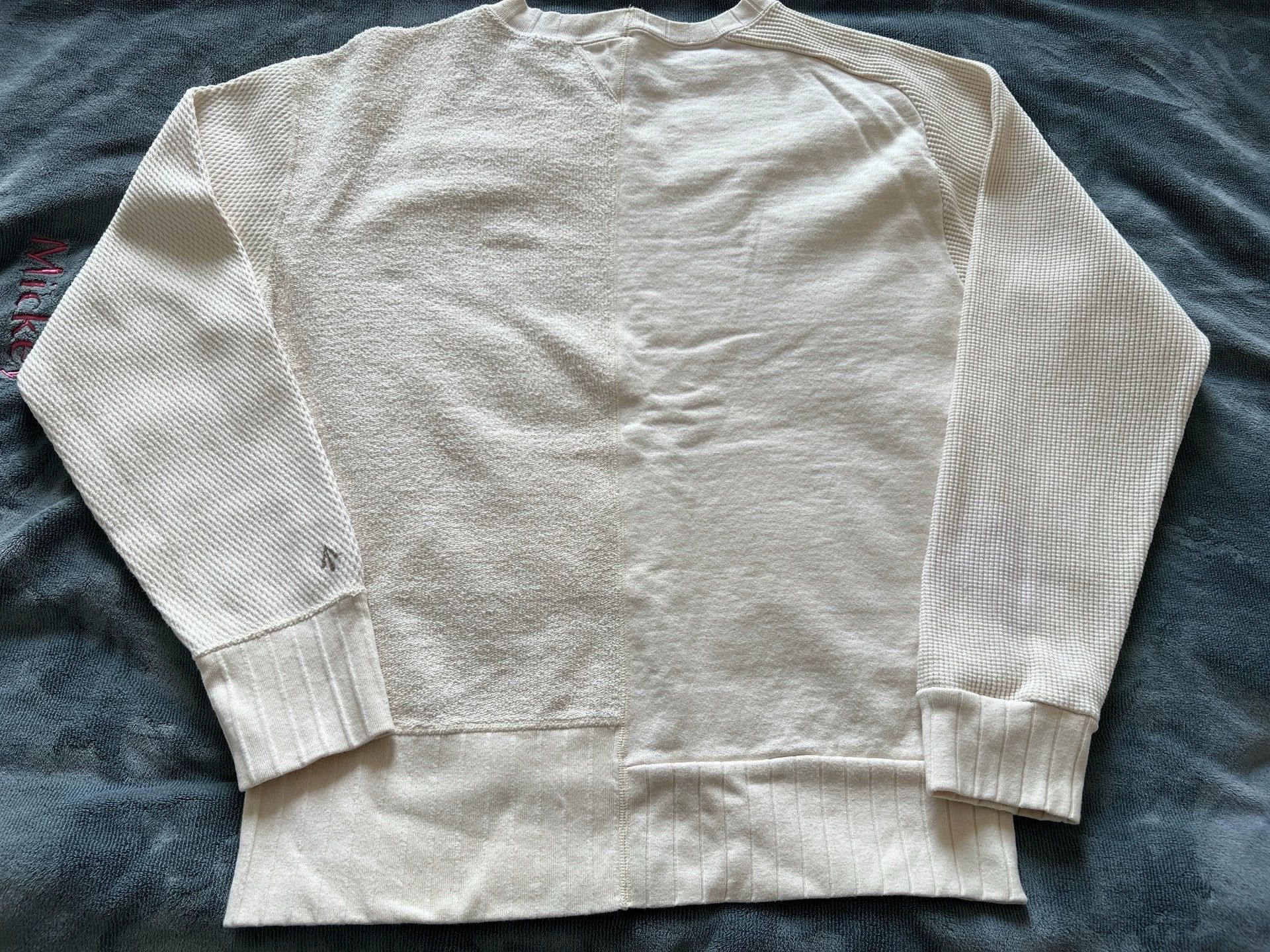 Nigel Cabourn Nigel Cabourn Asymmetric splicing sweater Size US XL / EU 56 / 4 - 2 Thumbnail