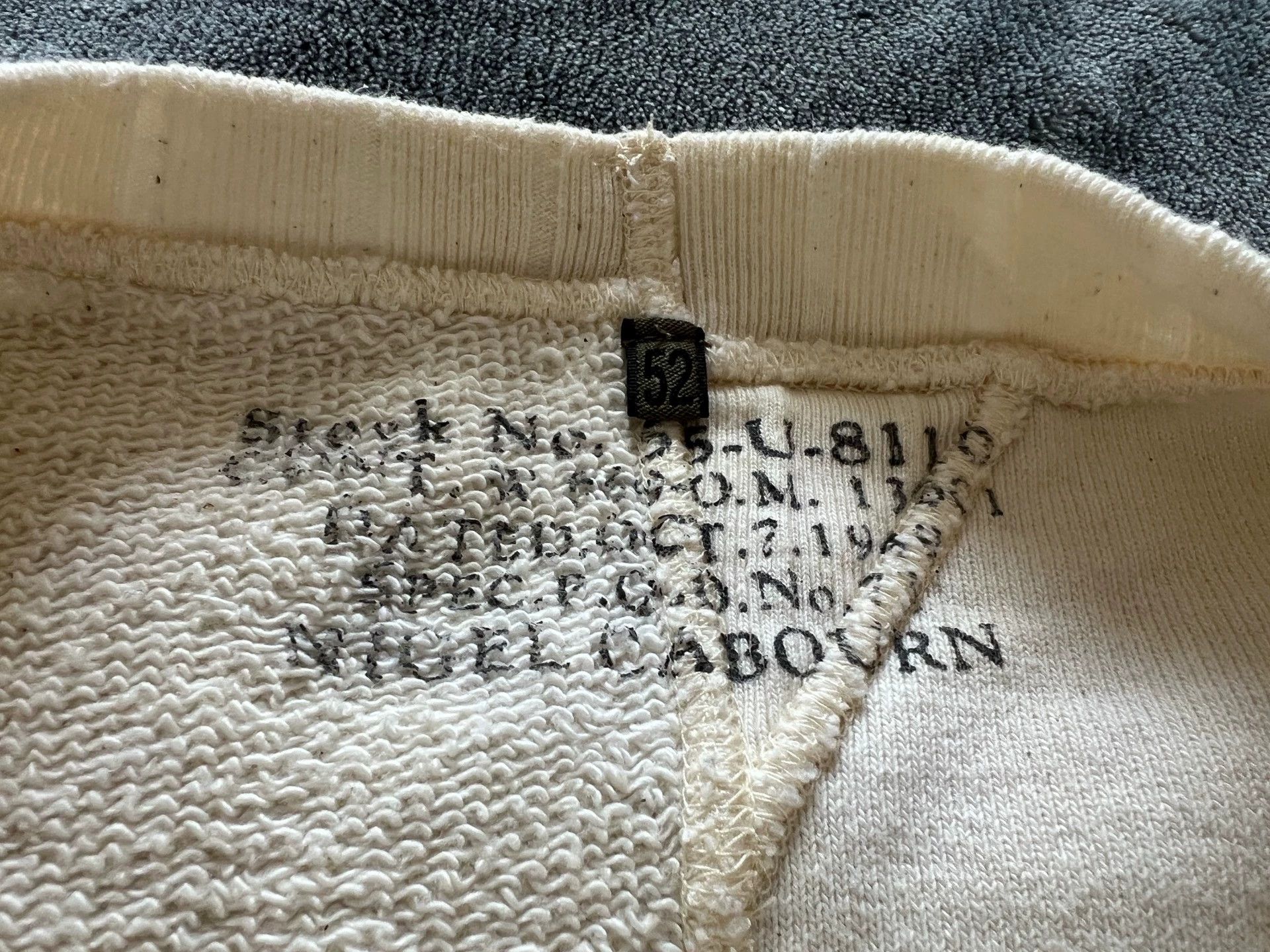 Nigel Cabourn Nigel Cabourn Asymmetric splicing sweater Size US XL / EU 56 / 4 - 6 Thumbnail